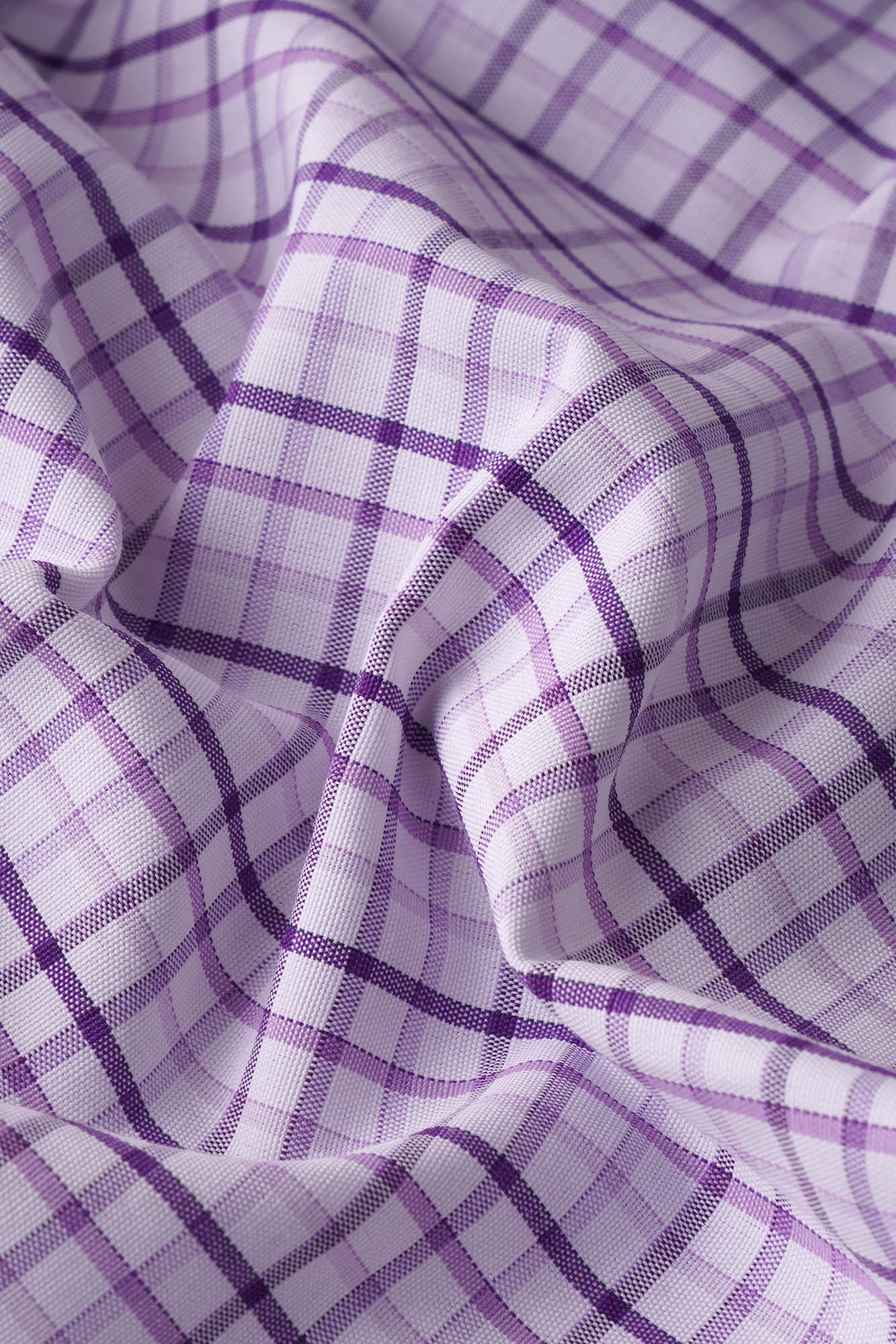 Purple Check Poplin Shirt