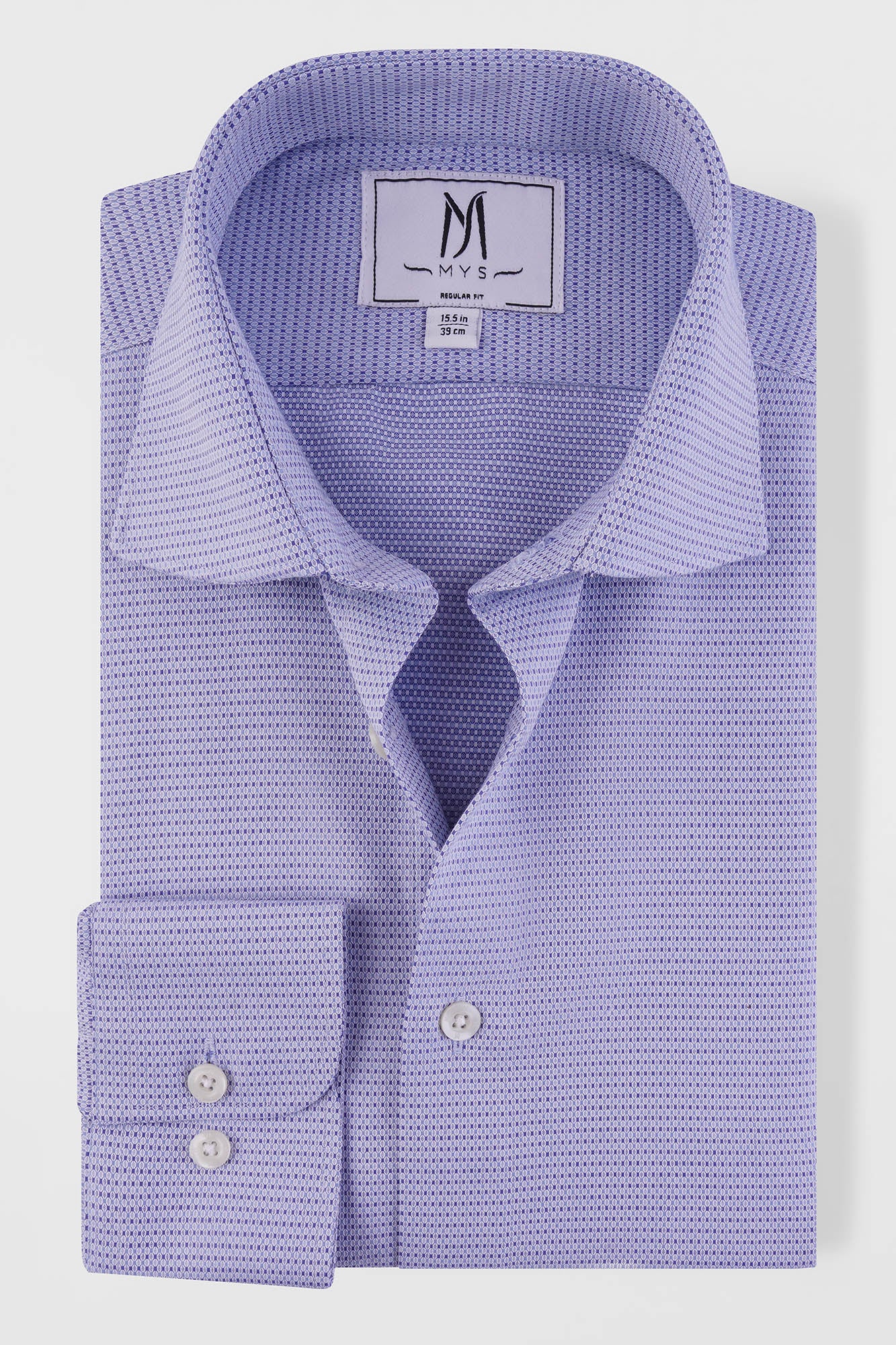 Blue Dobby Shirt - Regular Fit