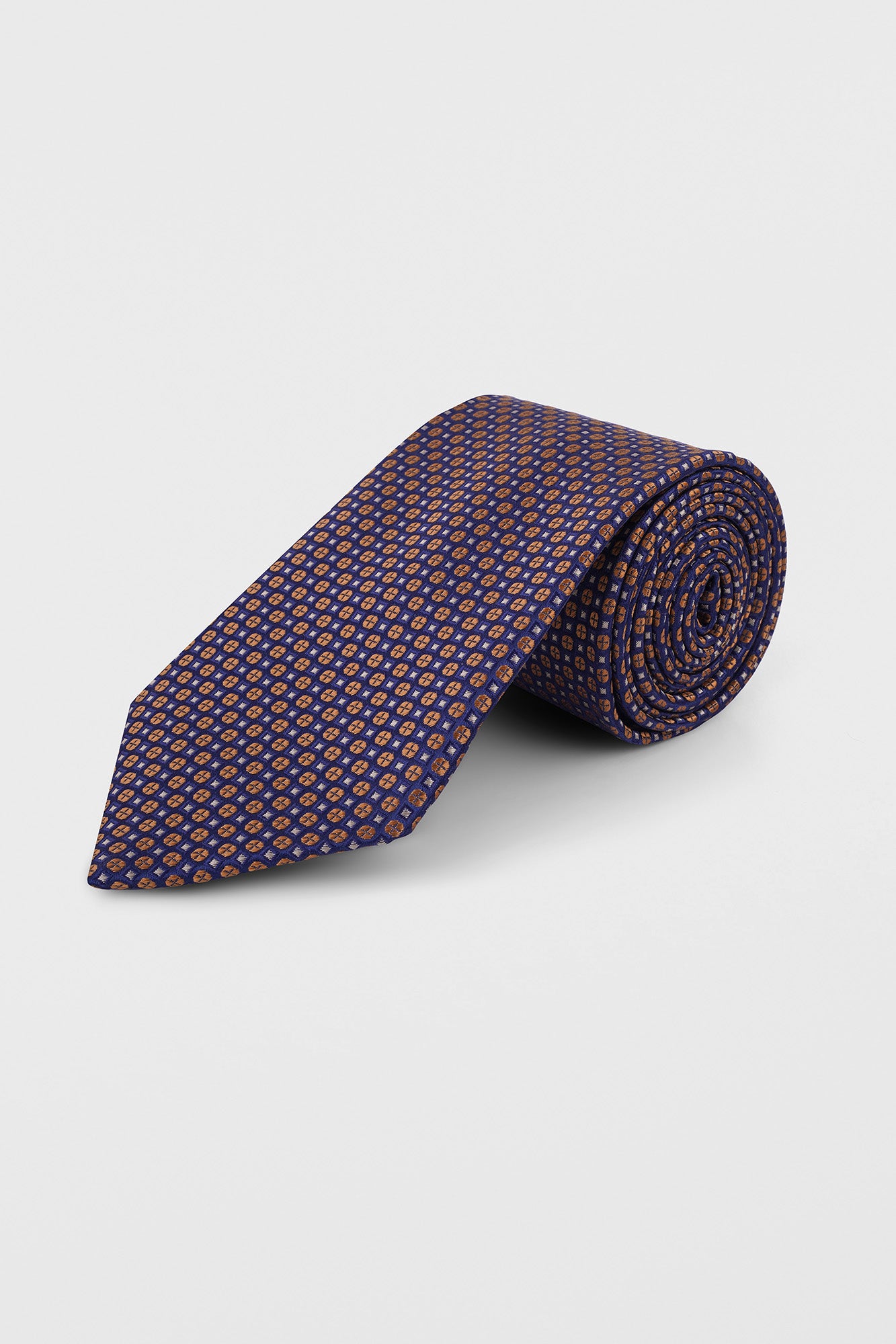 Bronze Geometric Tie Set