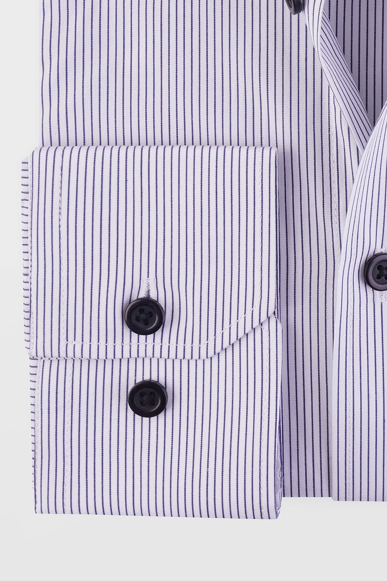 White Pinstripe Shirt - Regular Fit
