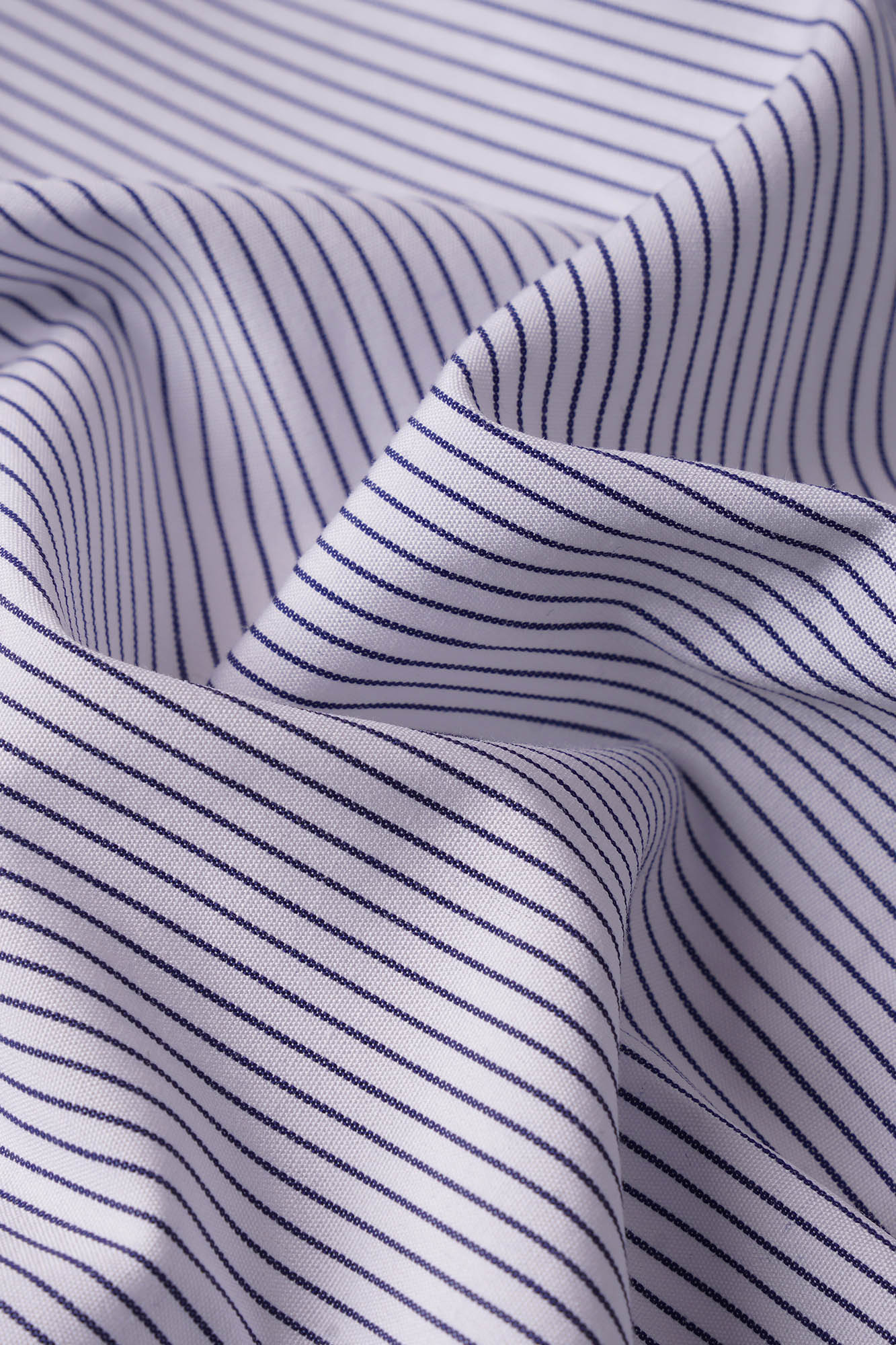 White Pinstripe Shirt - Regular Fit