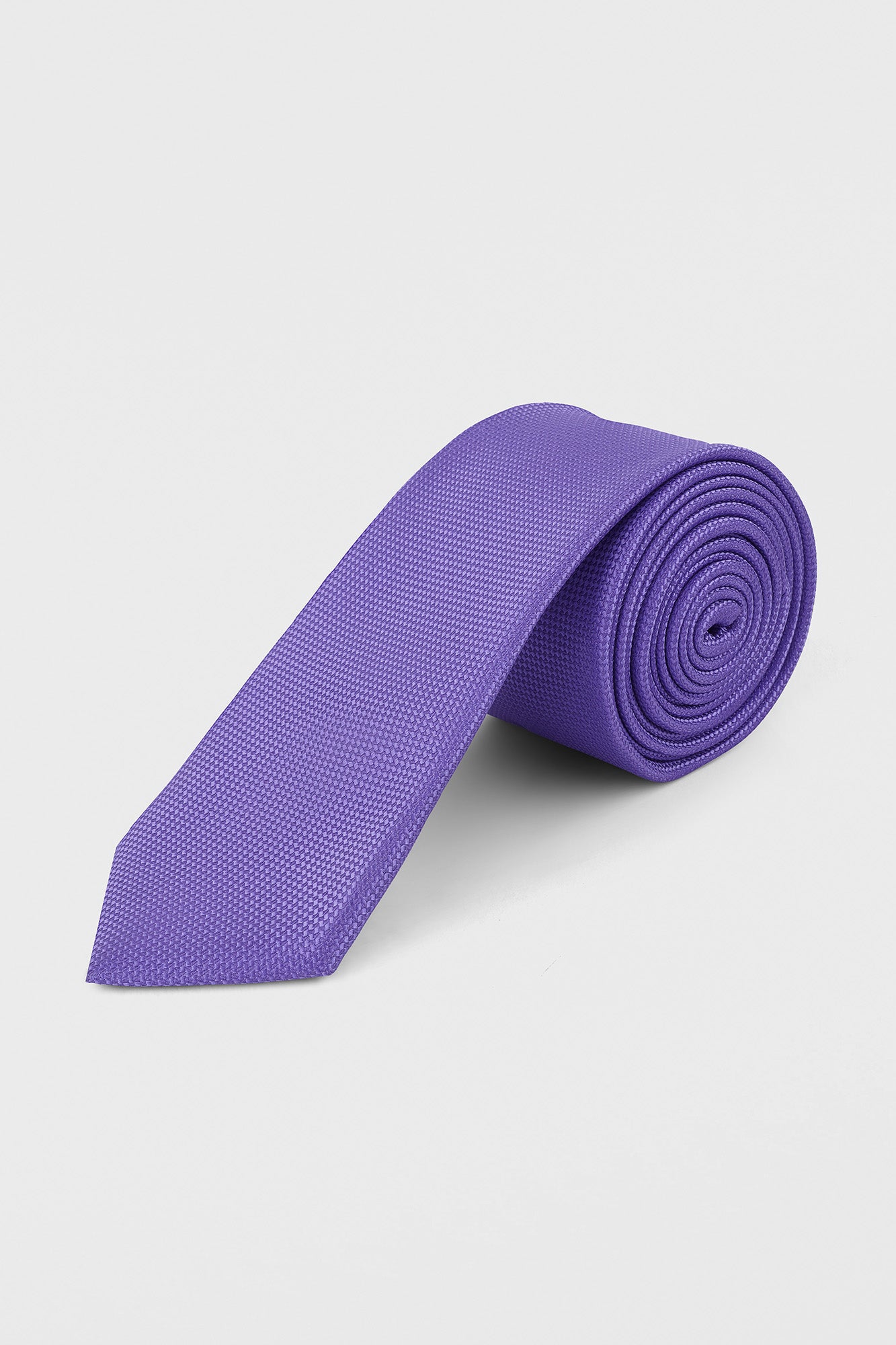 Purple Solid Tie Set