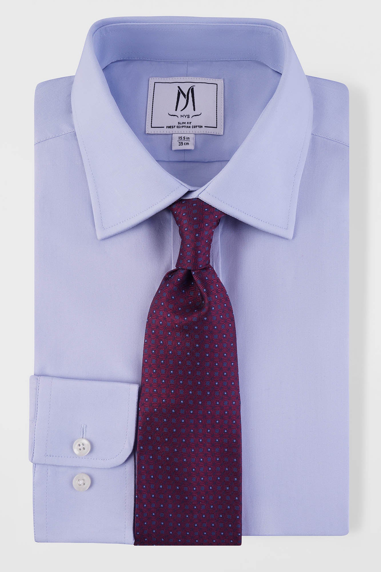 Light Blue Poplin Shirt - Slim Fit