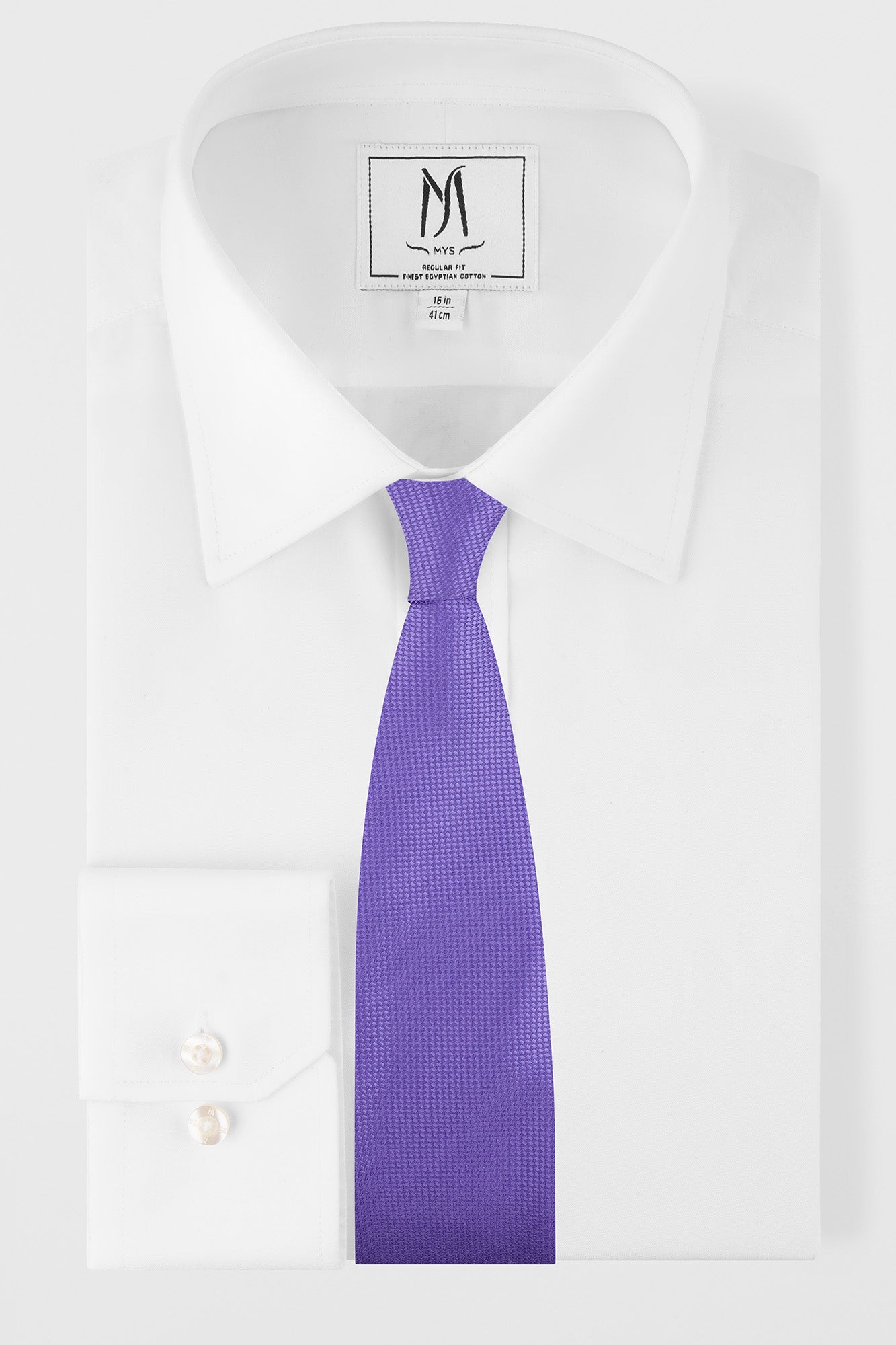 Purple Solid Tie Set