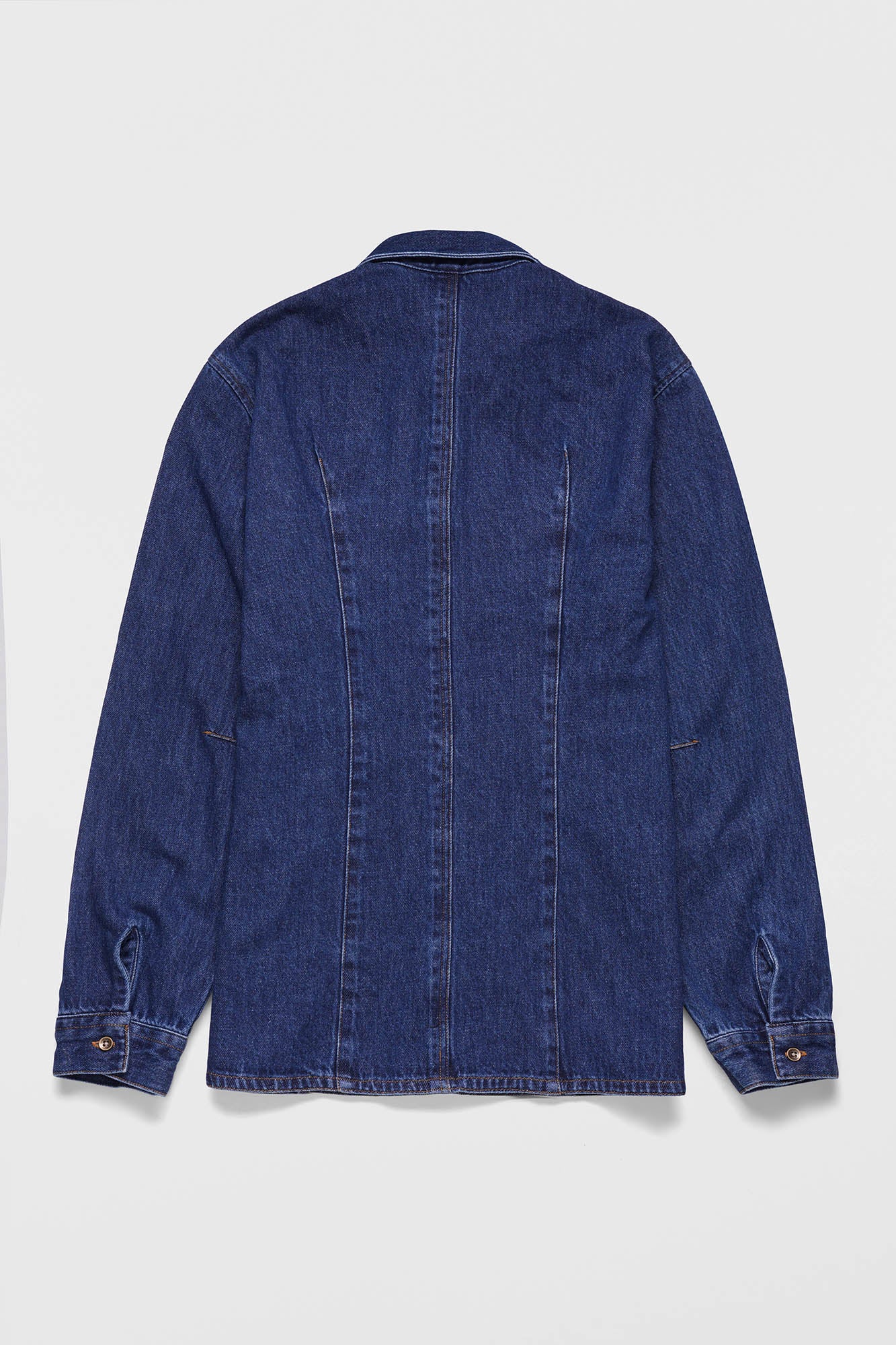 Fitted Denim Shirt Medium Blue