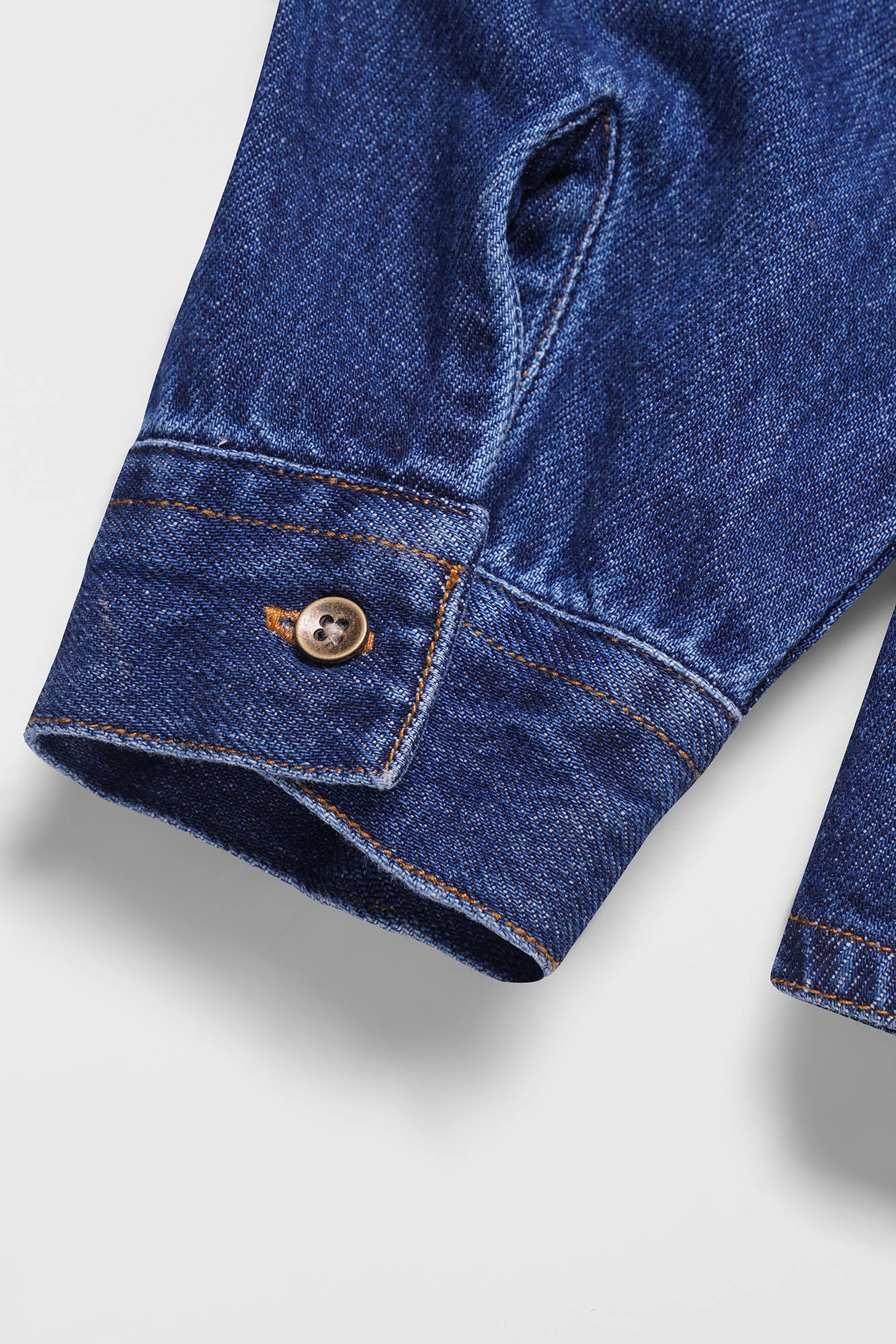 Fitted Denim Shirt Medium Blue