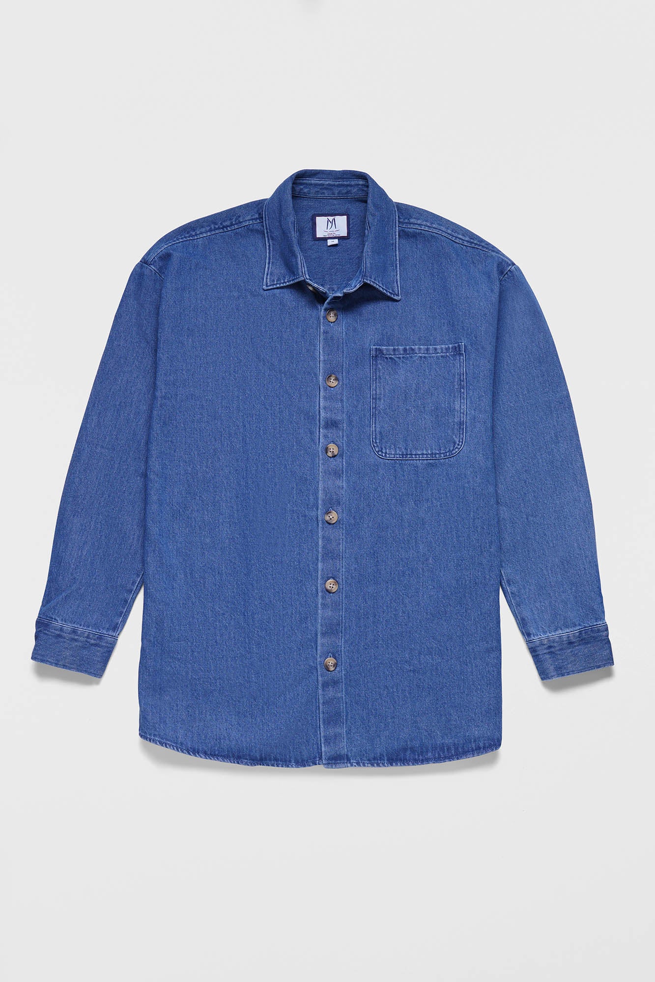 Medium Blue Denim Overshirt
