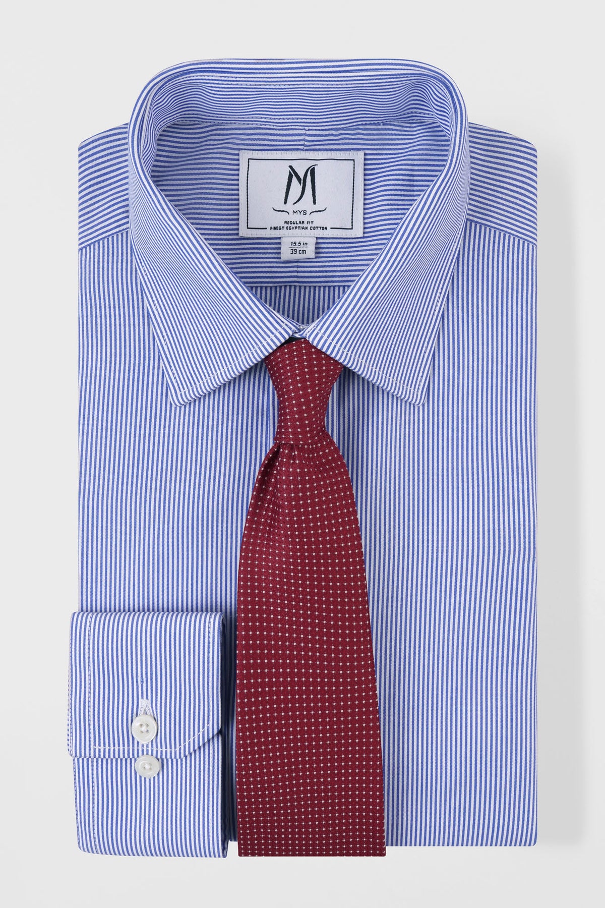 Striped Poplin Non-Iron Shirt - Regular Fit