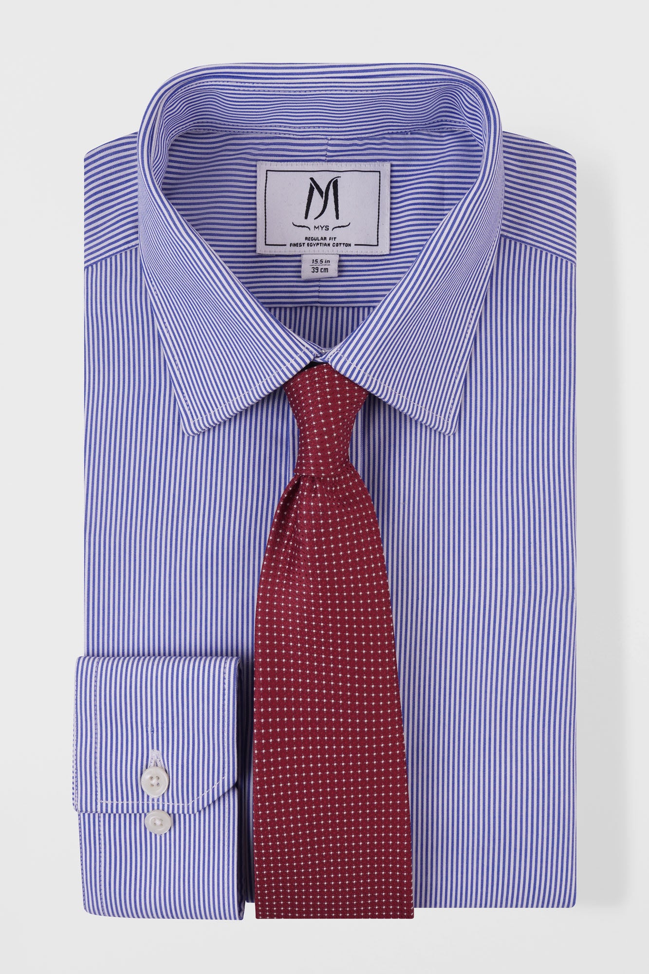 Striped Poplin Non-Iron Shirt - Regular Fit