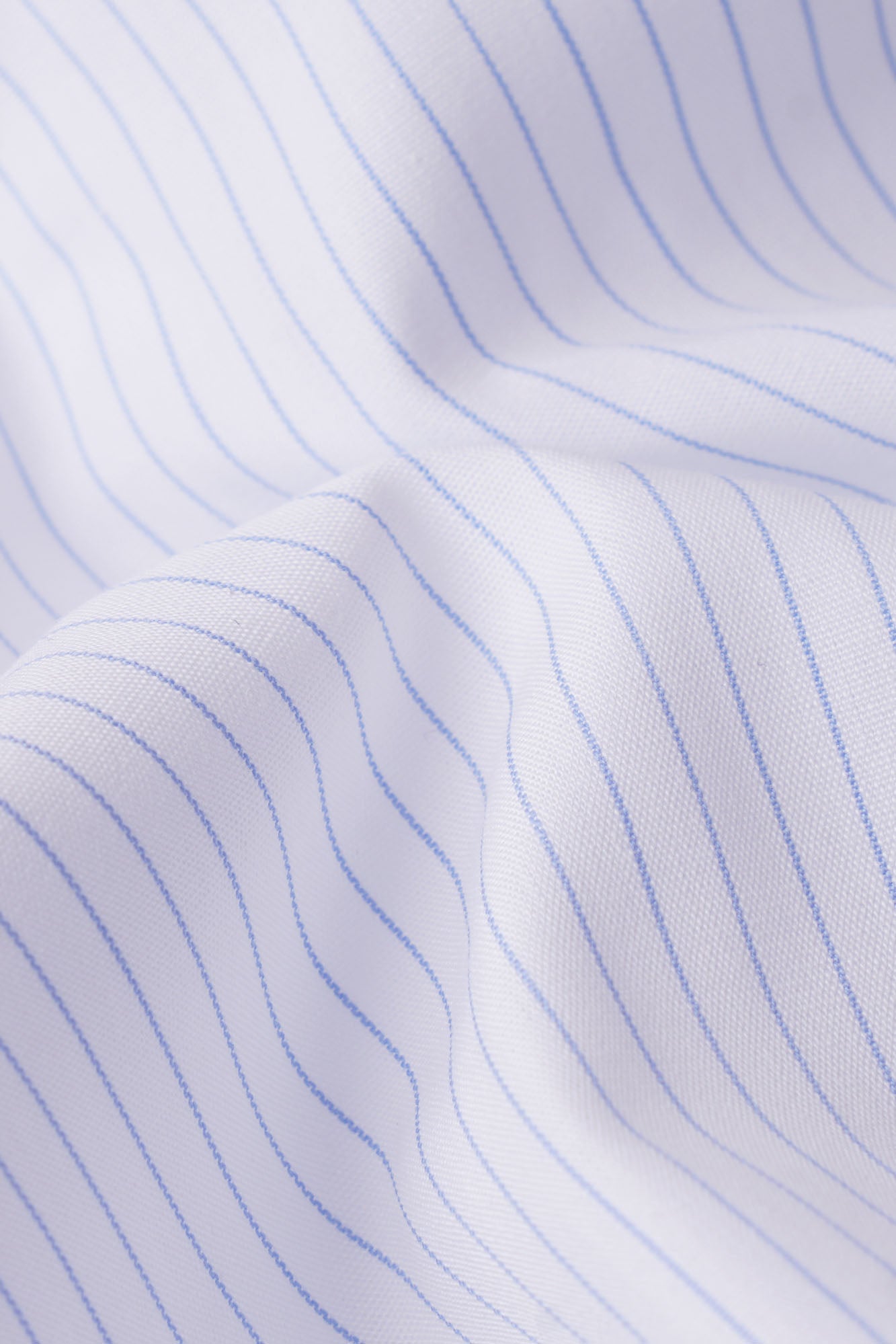 Light Blue Pin Stripe Non-Iron Shirt - Slim Fit