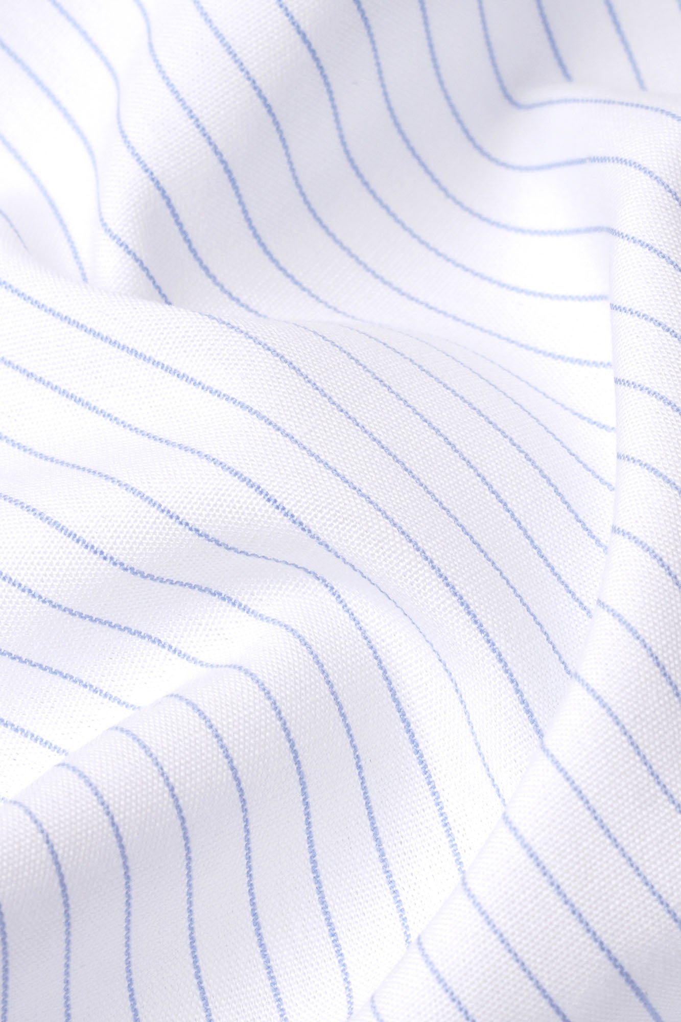 Light Blue Pin Stripe Double Cuff Non-Iron Shirt - Regular Fit