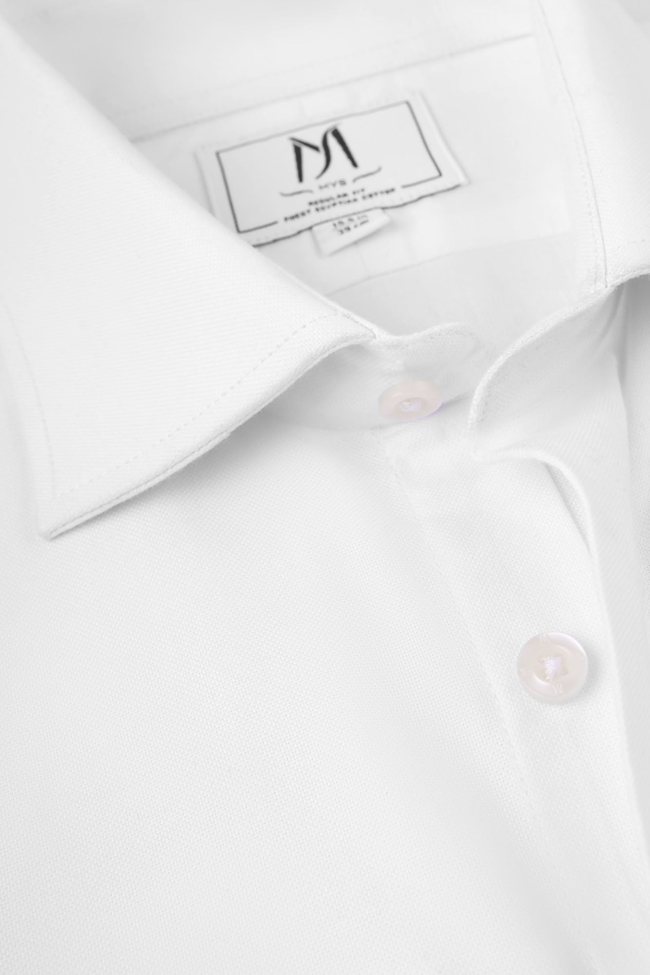 White Oxford Cutaway Shirt - Regular Fit