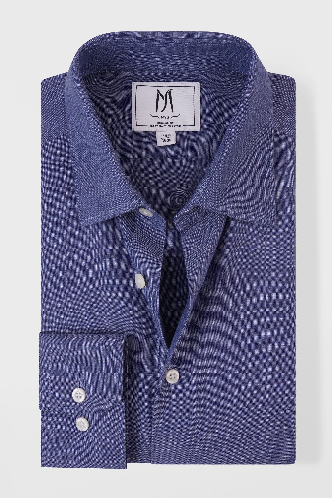 Navy Blue Filafil Shirt - Regular Fit