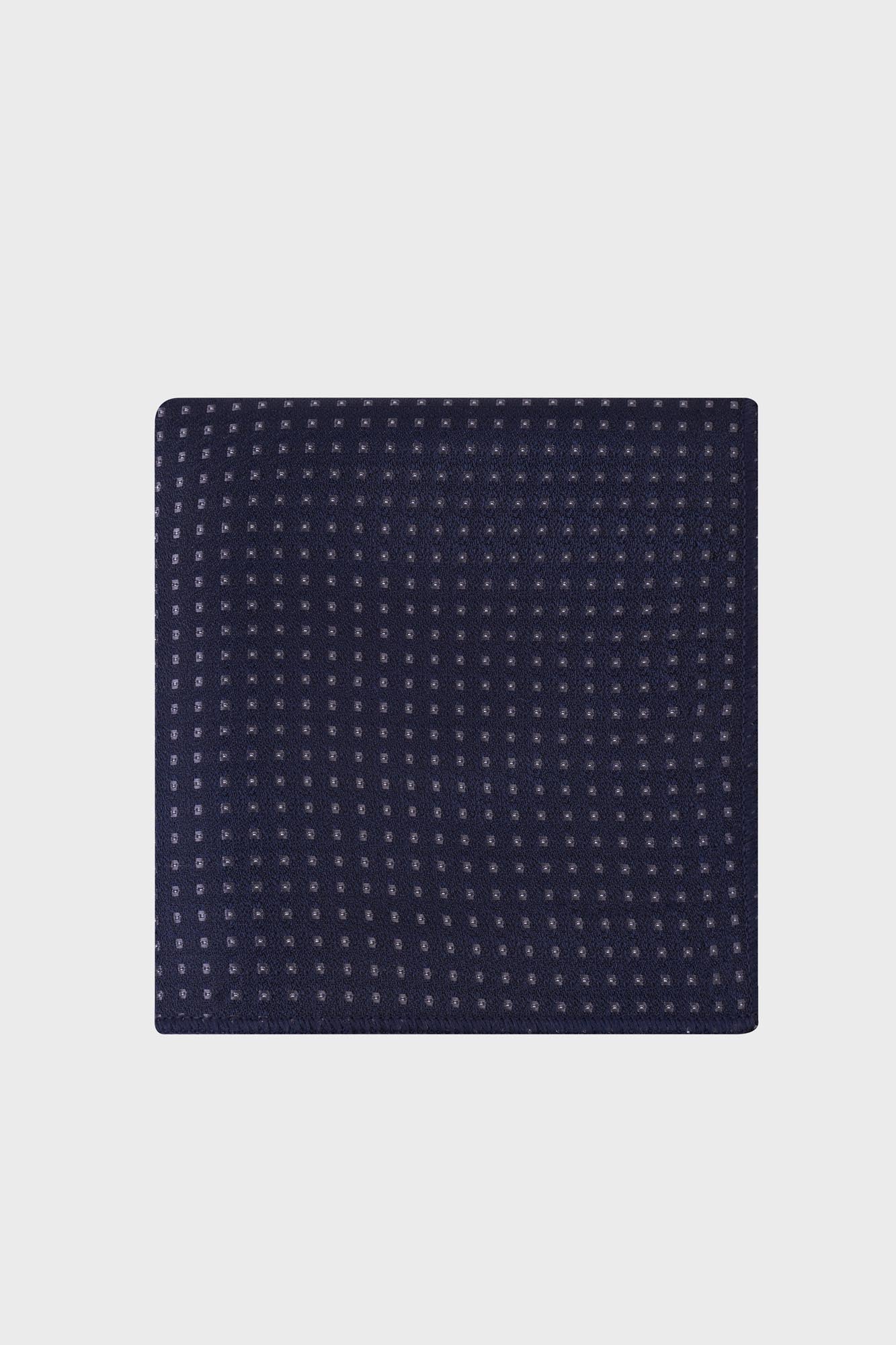 Dark Navy Pin-Dot Tie Set