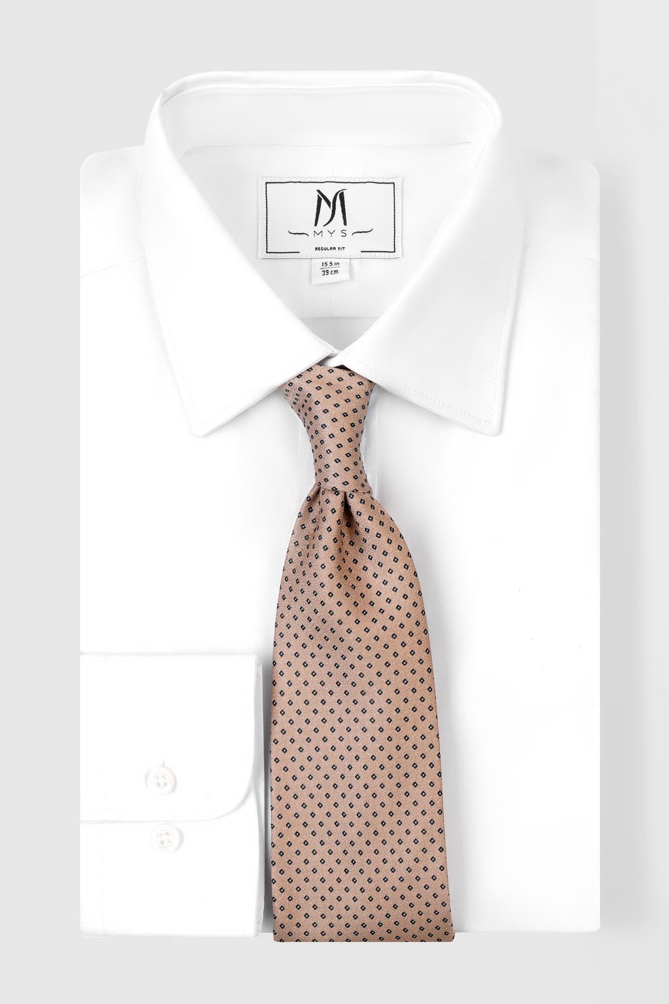 Champagne Gold Micro-Dot Tie Set