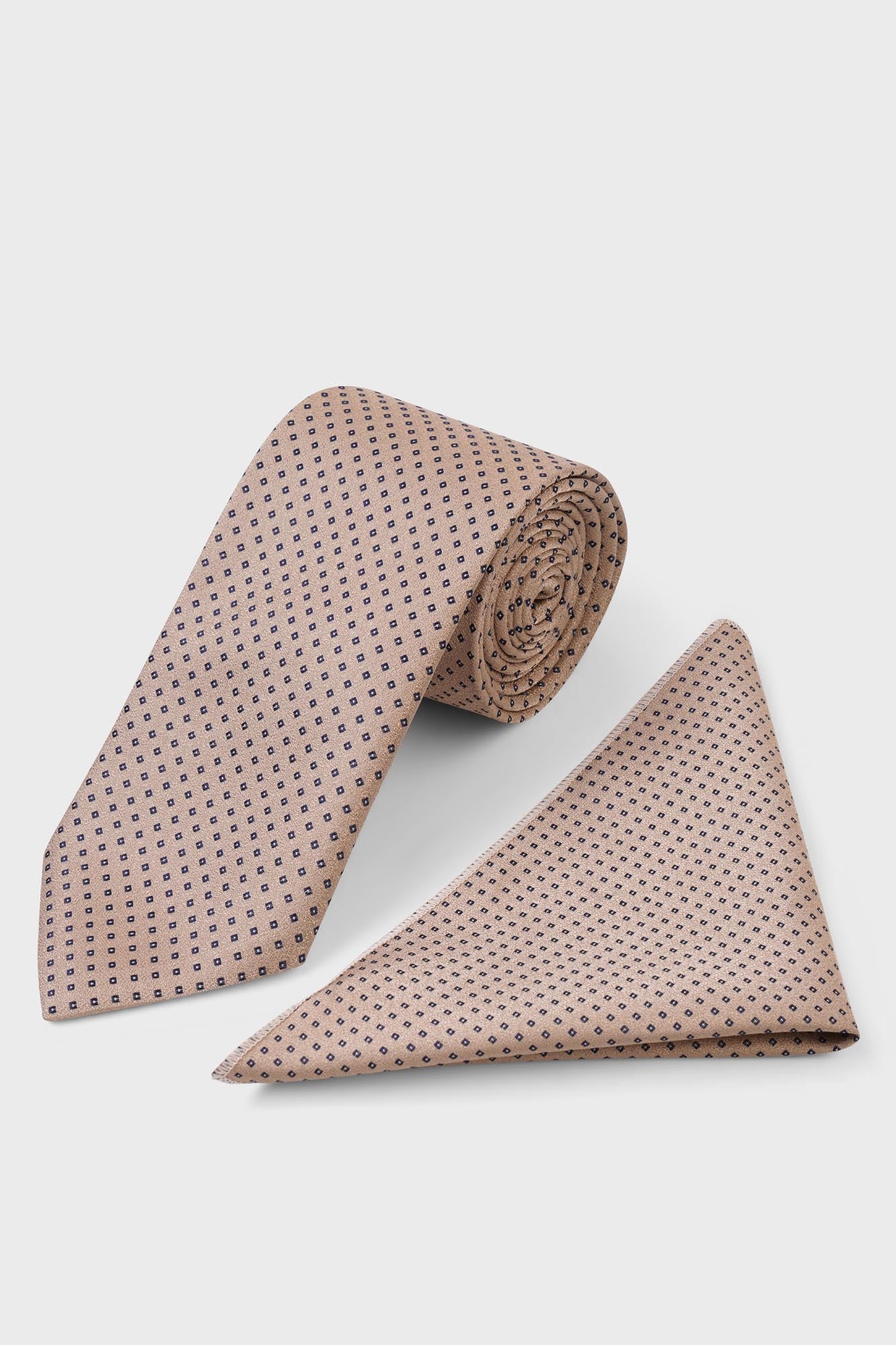 Champagne Gold Micro-Dot Tie Set
