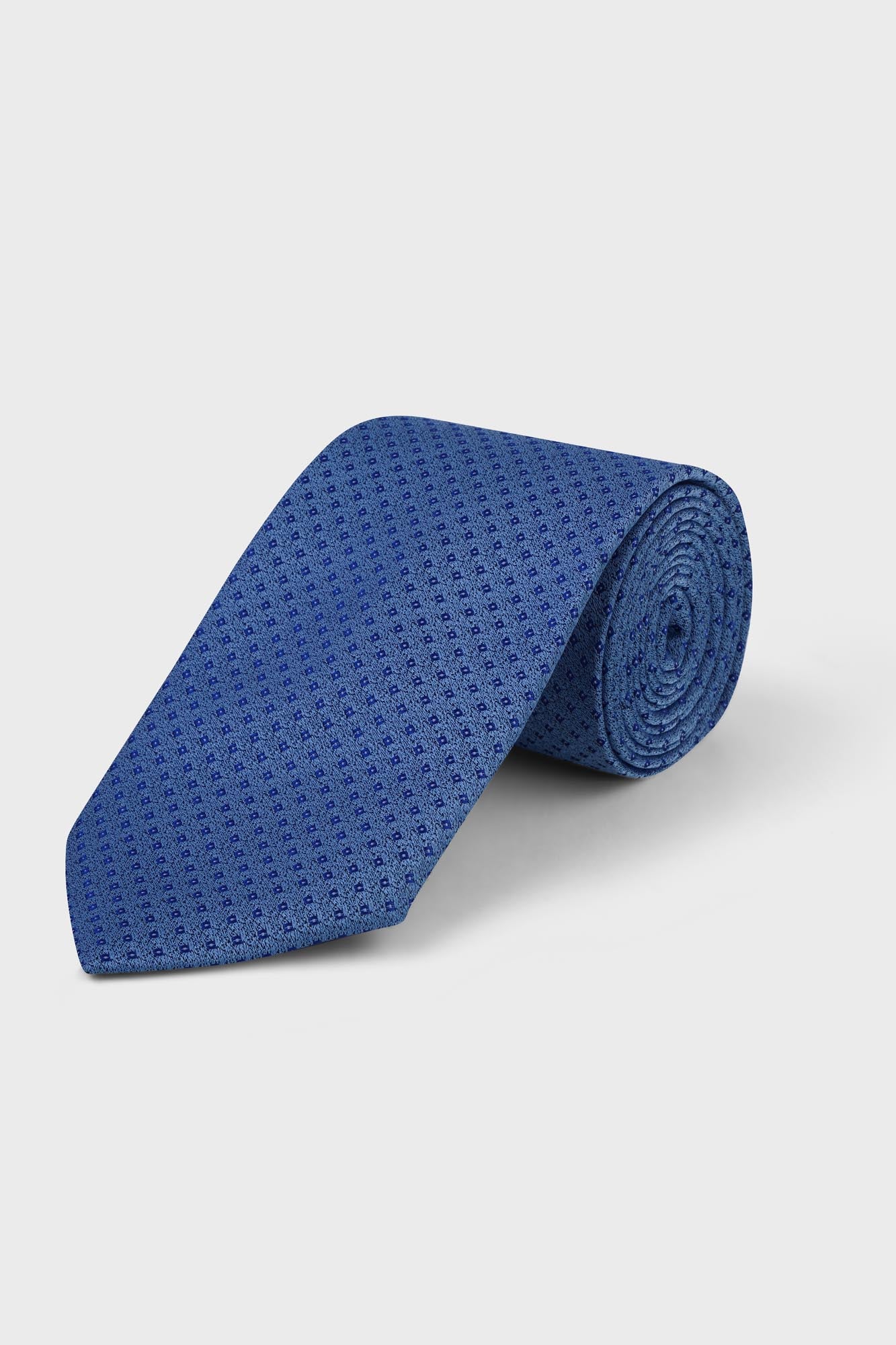 Sky Blue Micro-Pattern Tie Set