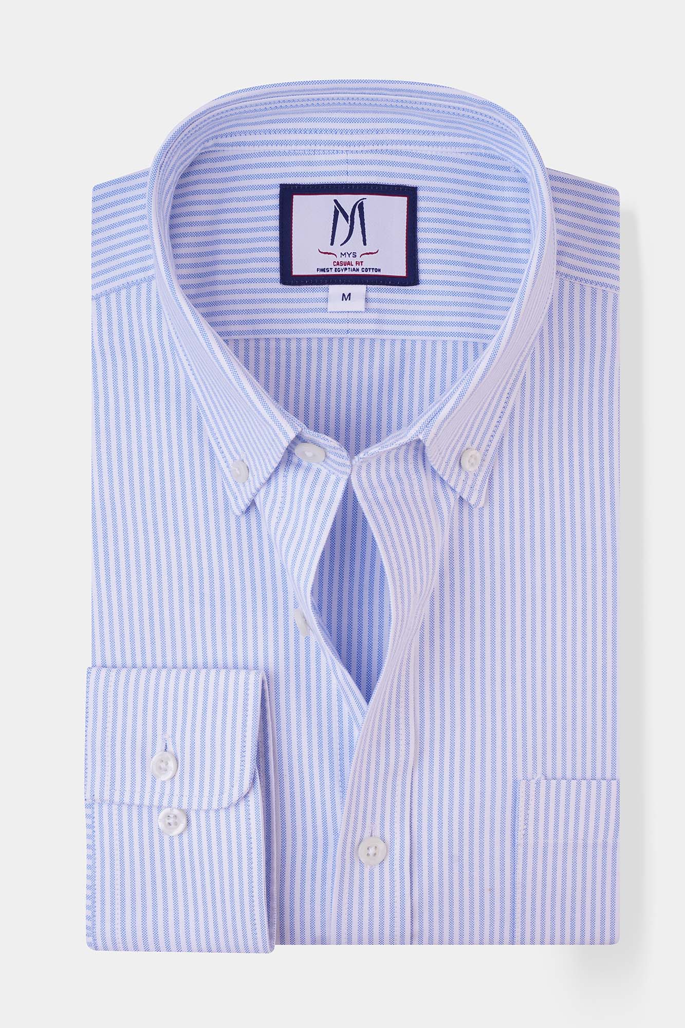 Striped Oxford Button-Down Shirt