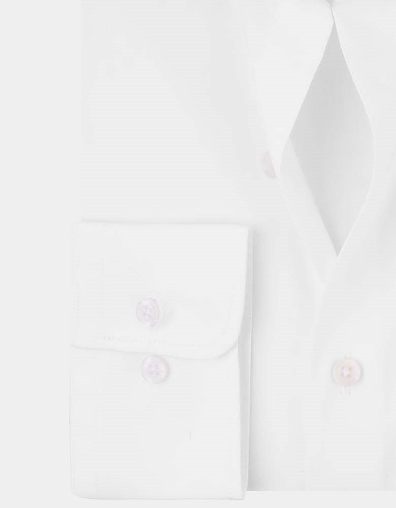 White Poplin Stretch Cutaway Shirt