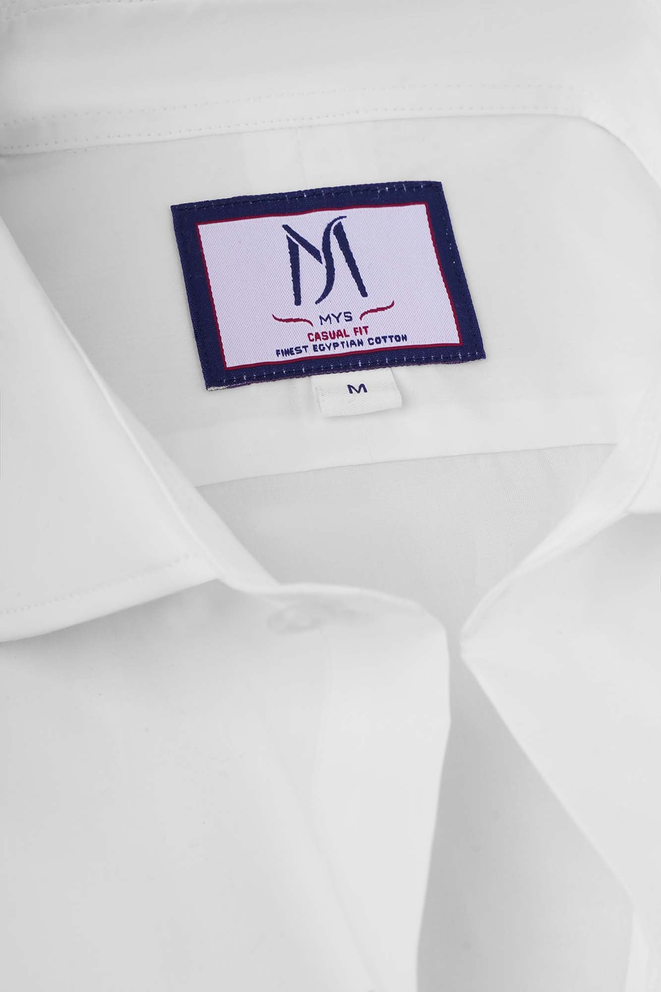 White Poplin Stretch Cutaway Shirt