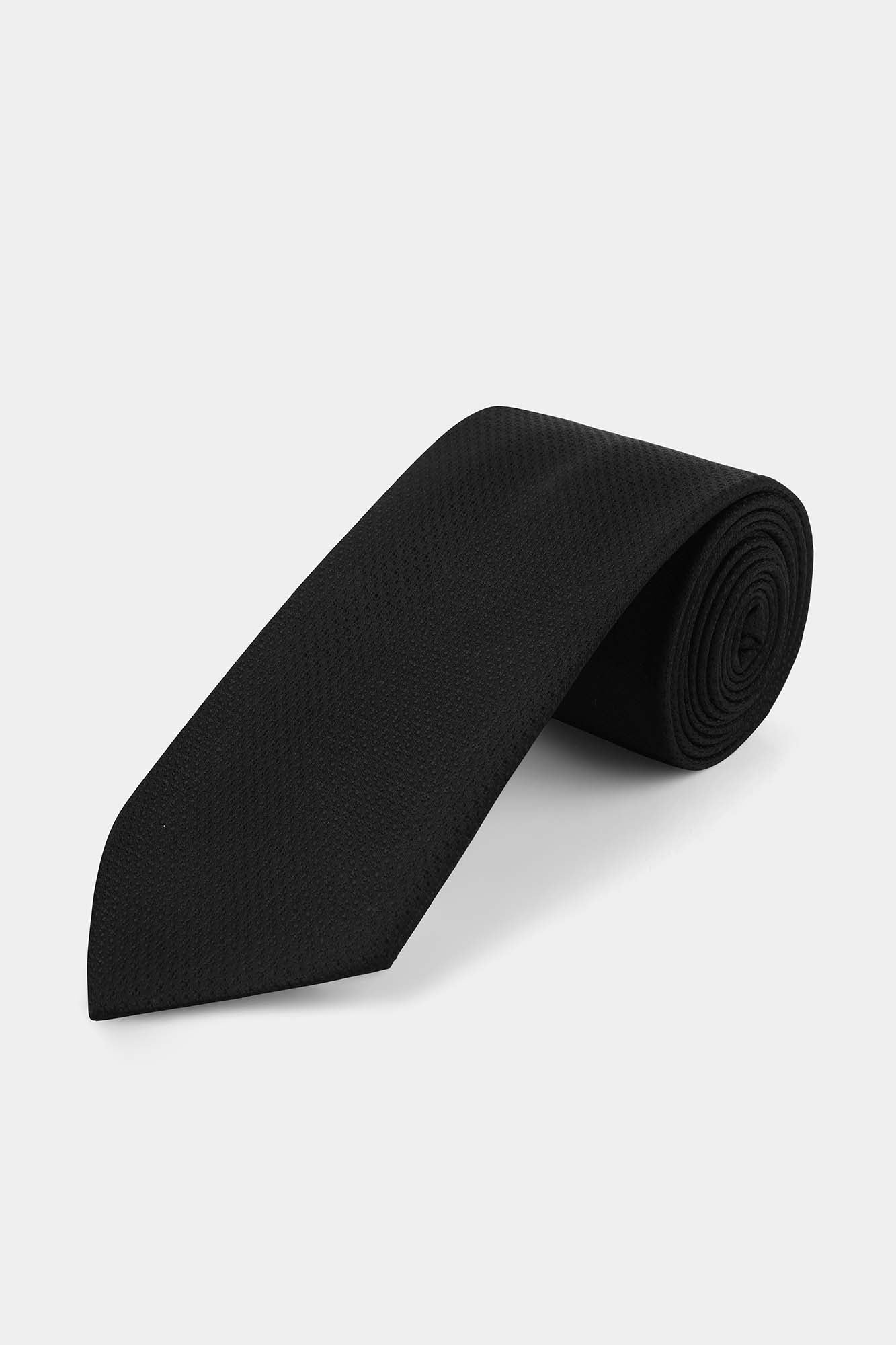 Black Geometric Tie