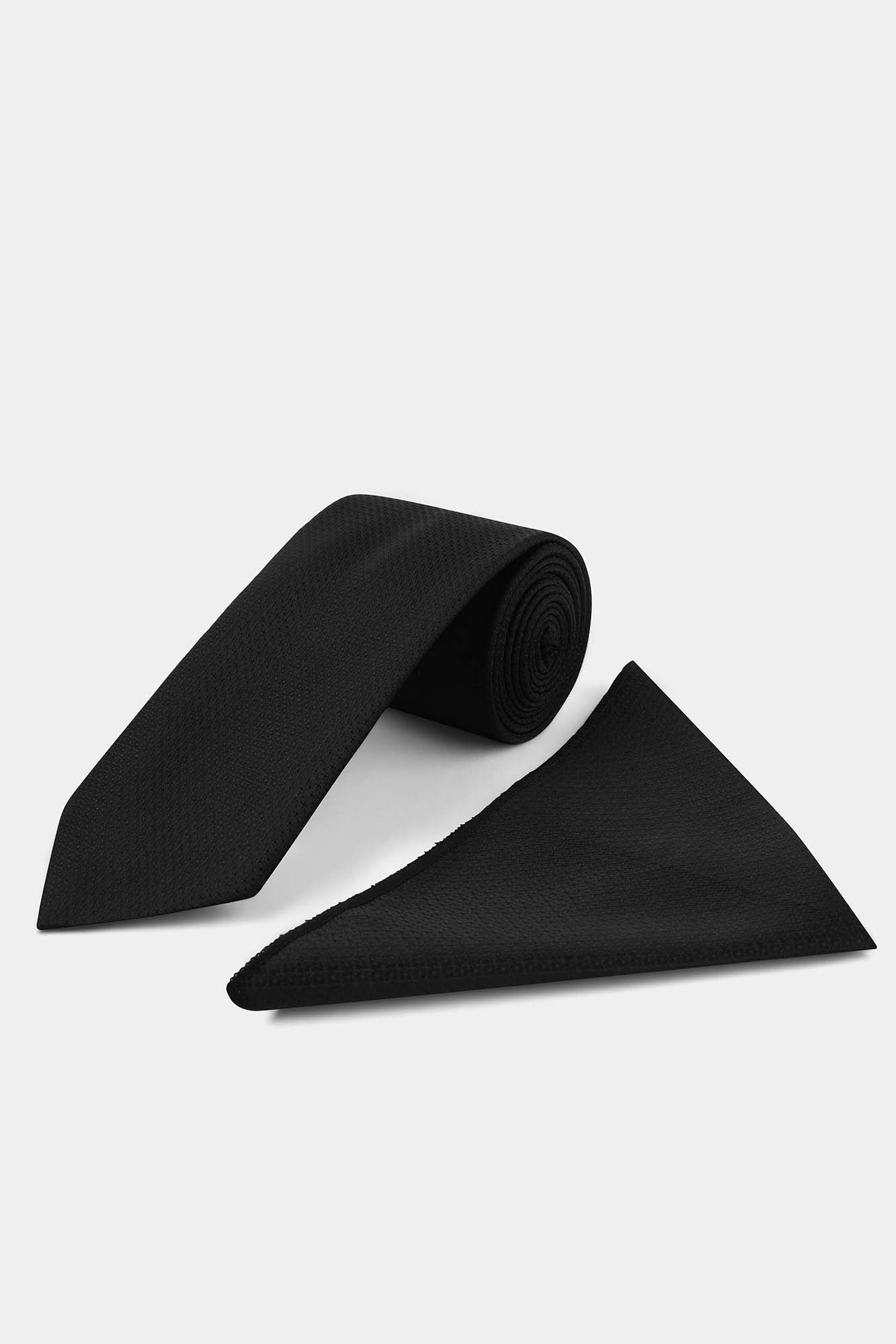 Black Geometric Tie