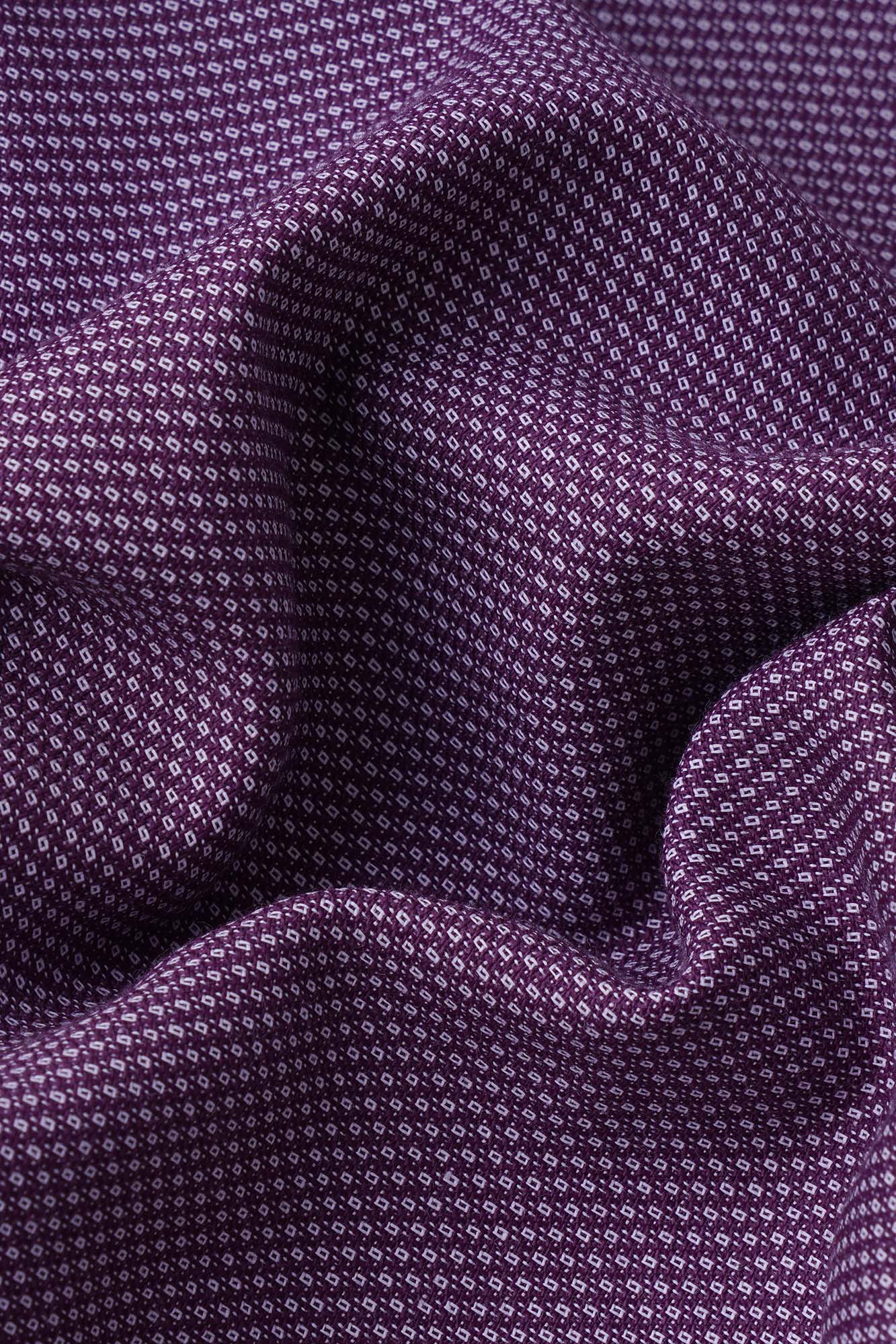 Burgundy Dobby Shirt - Regular Fit