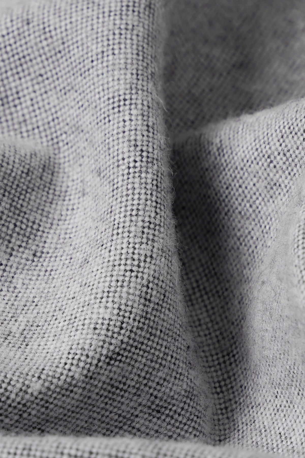 Grey Brushed Oxford Button-Down Shirt