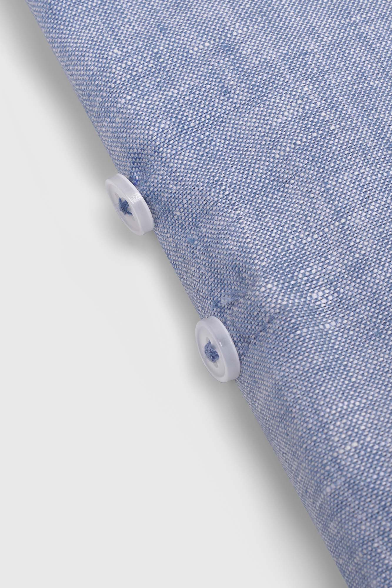 Light Blue Pure Linen Oversized Shirt