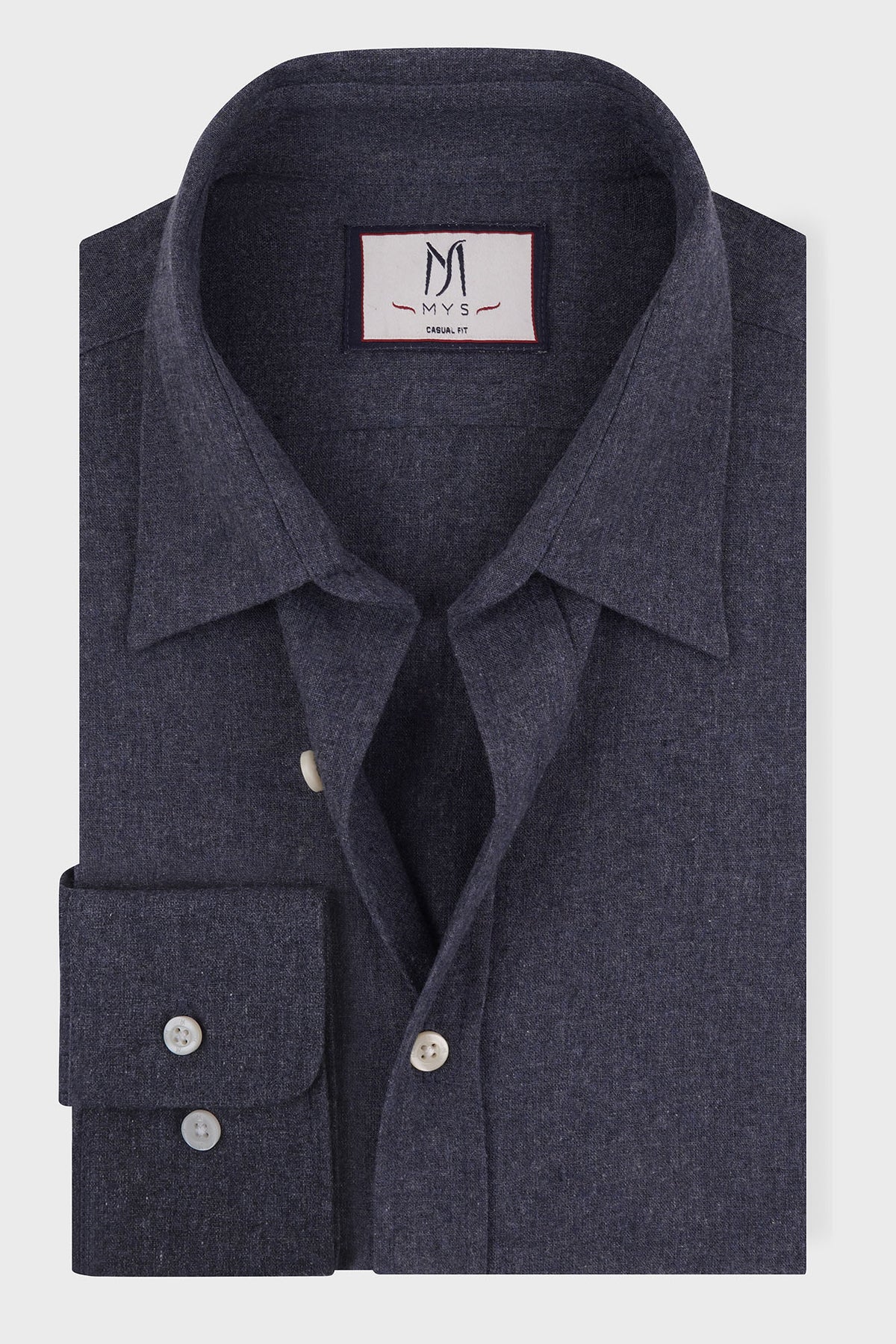 Brushed Melange Flannel Shirt