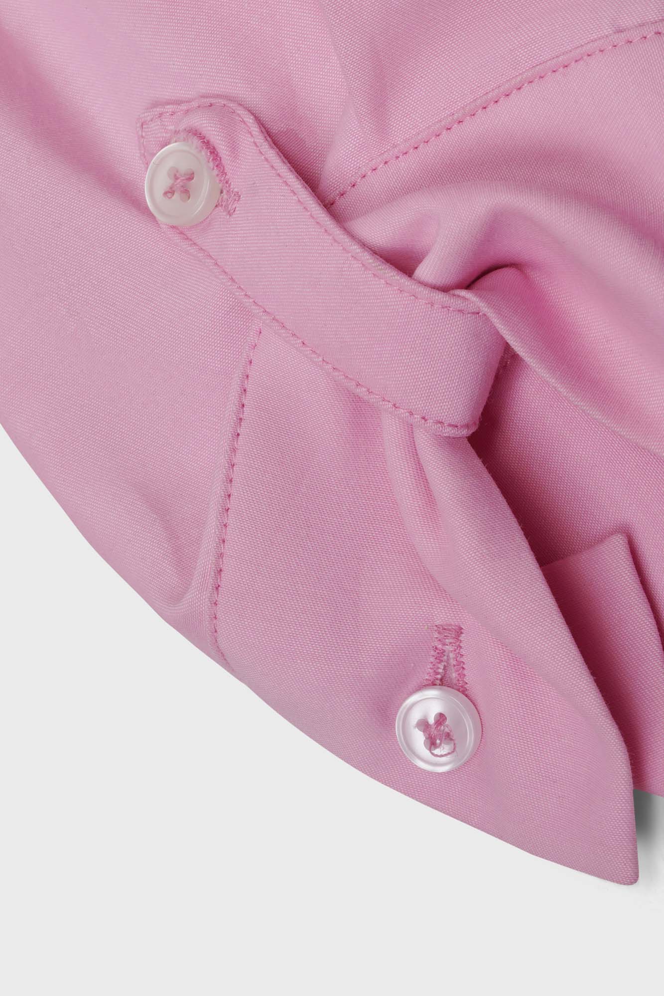 Pink Relaxed Hem Tie Shirt