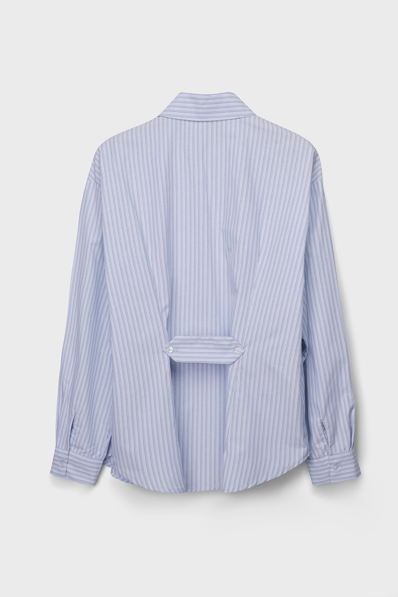 Light Blue Striped Oversized Shirt