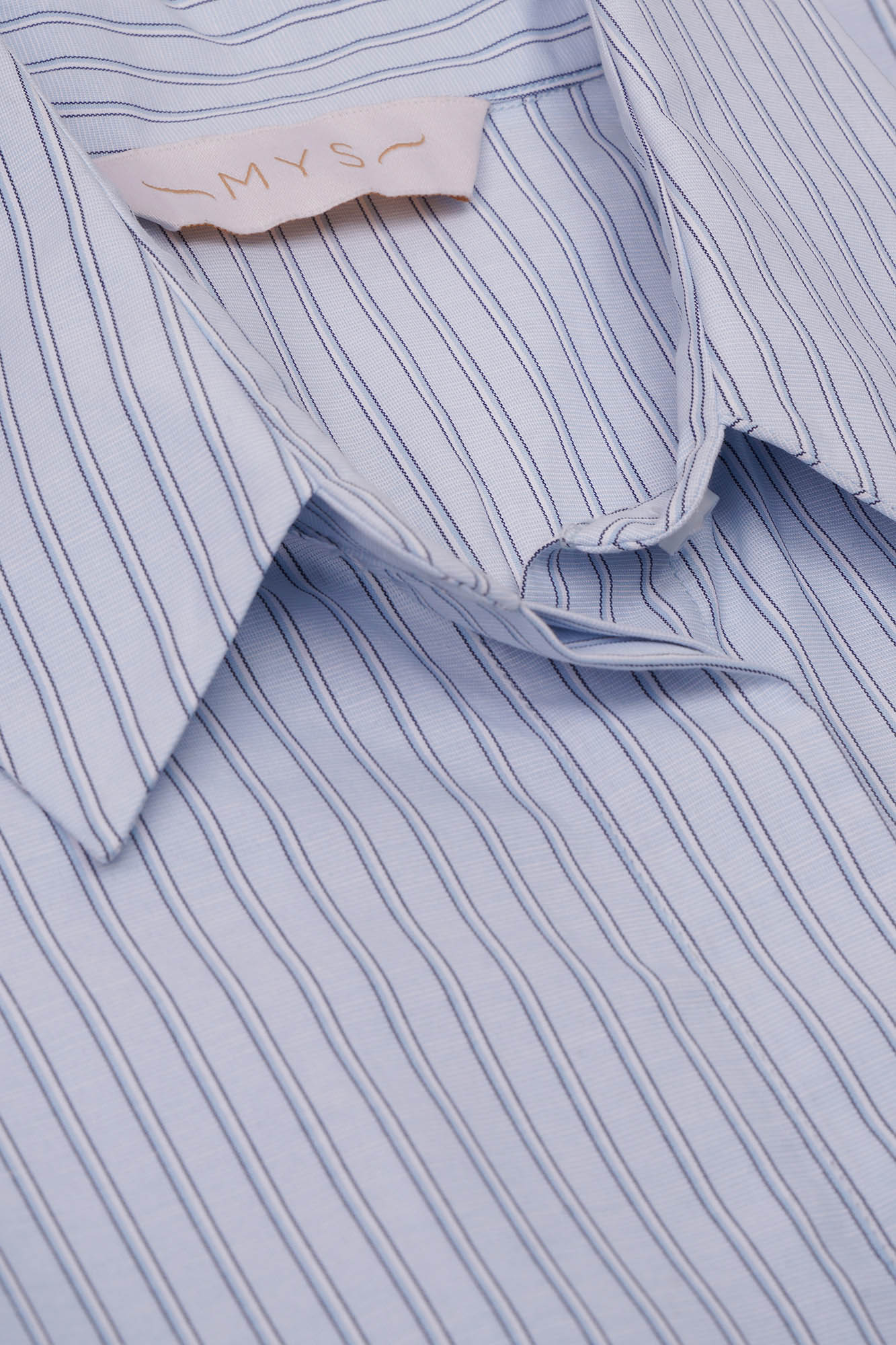 Light Blue Striped Oversized Shirt