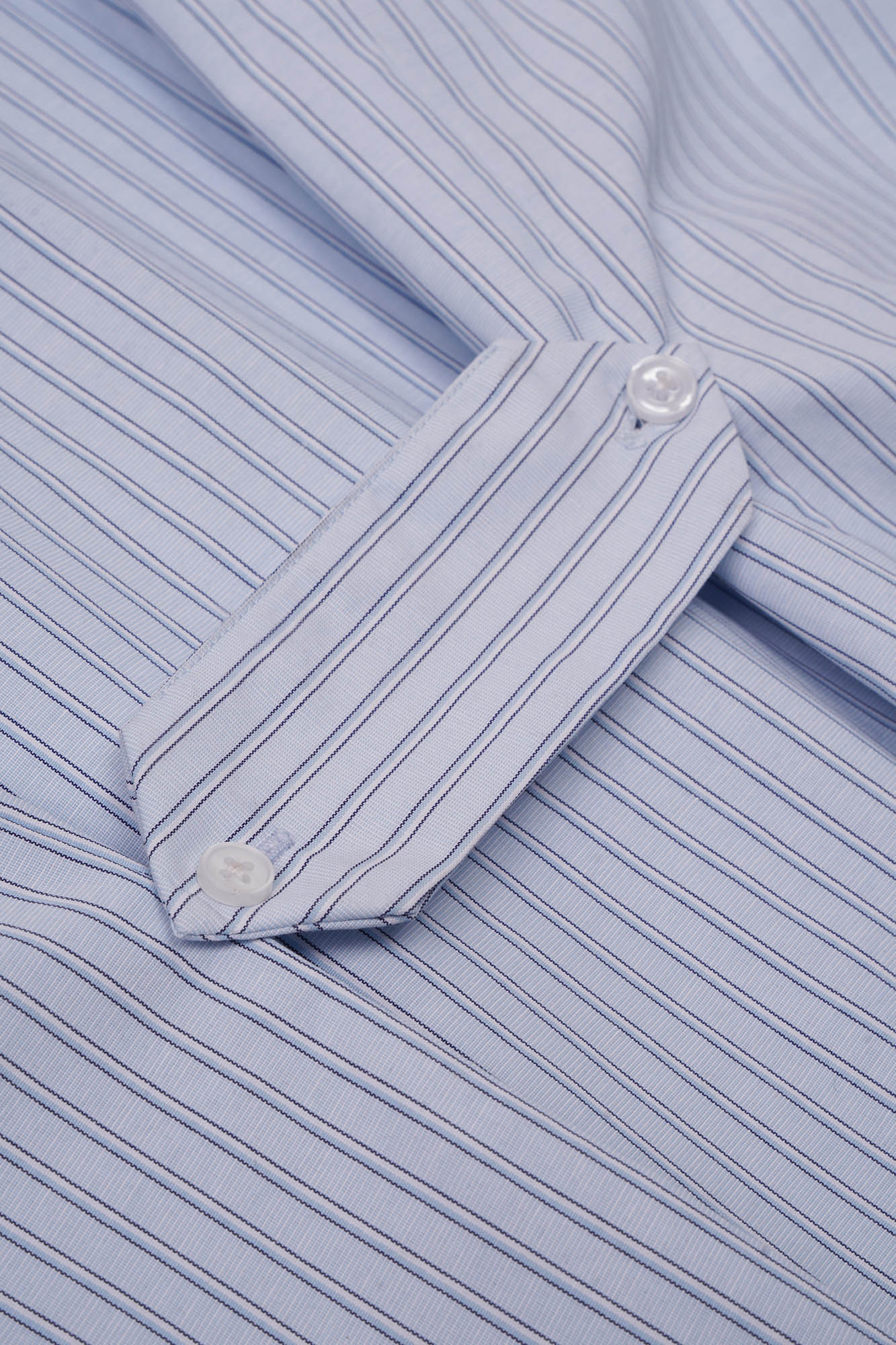 Light Blue Striped Oversized Shirt