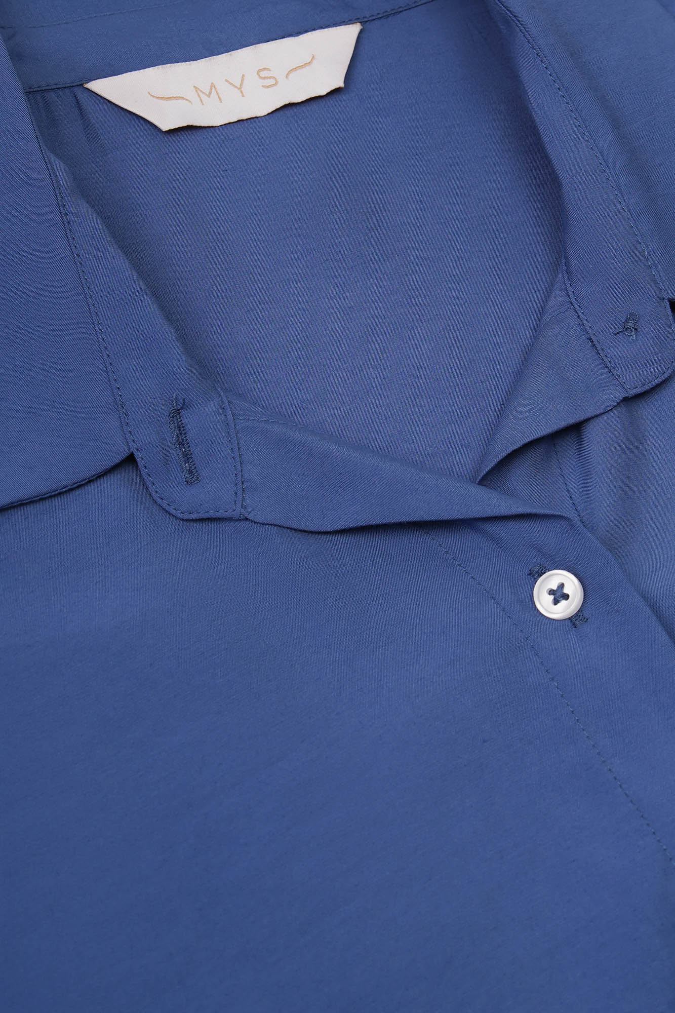 Blue Modal Sleeveless Shirt
