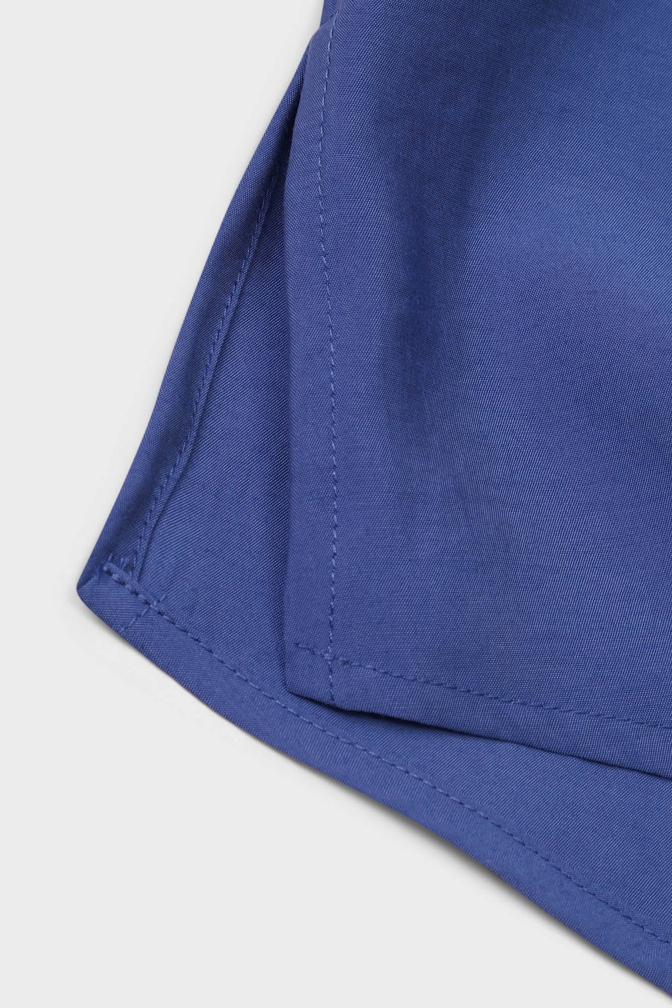 Blue Modal Front Tie Shirt