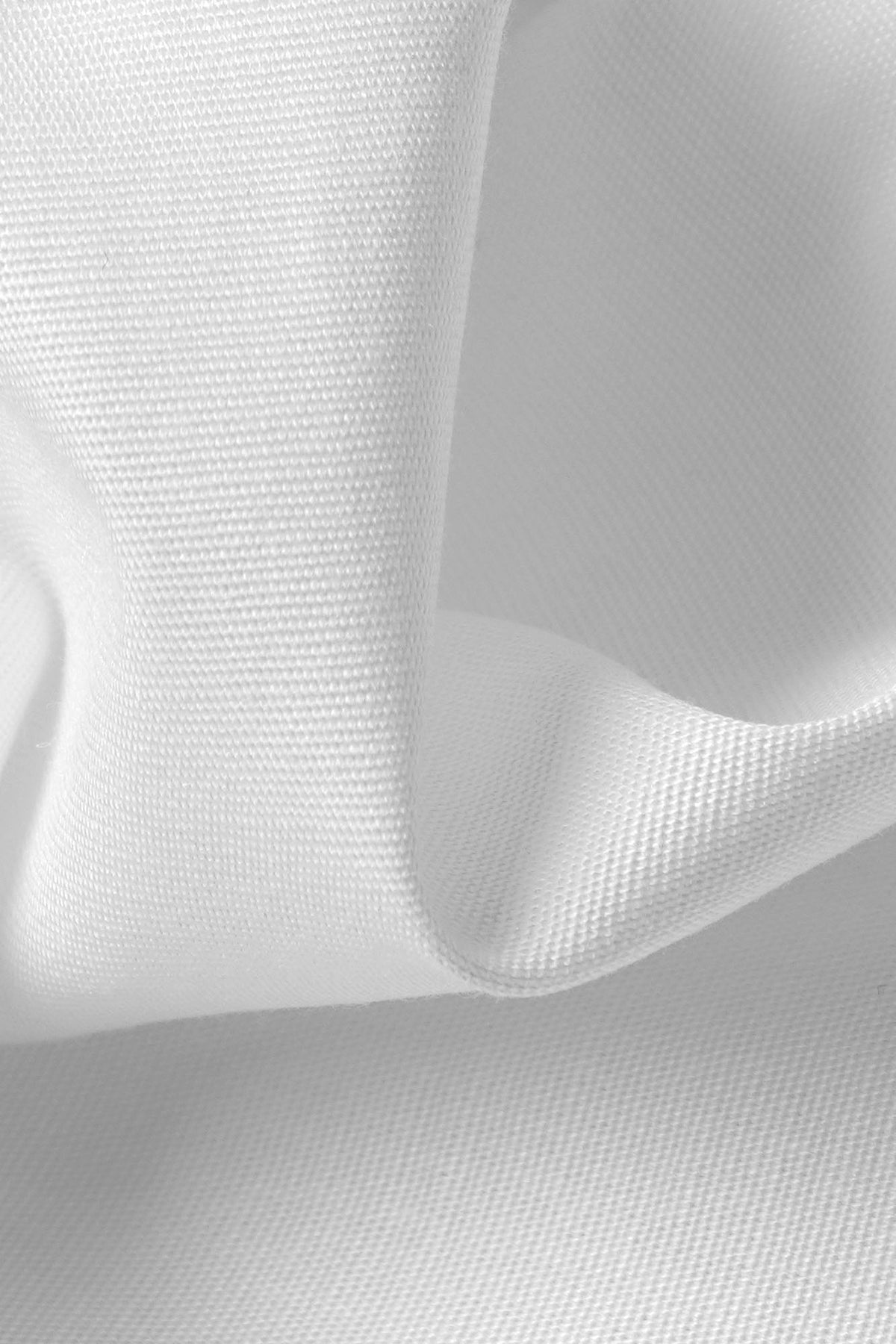 White Hidden Placket Tuxedo Stretch Poplin Shirt - Regular Fit