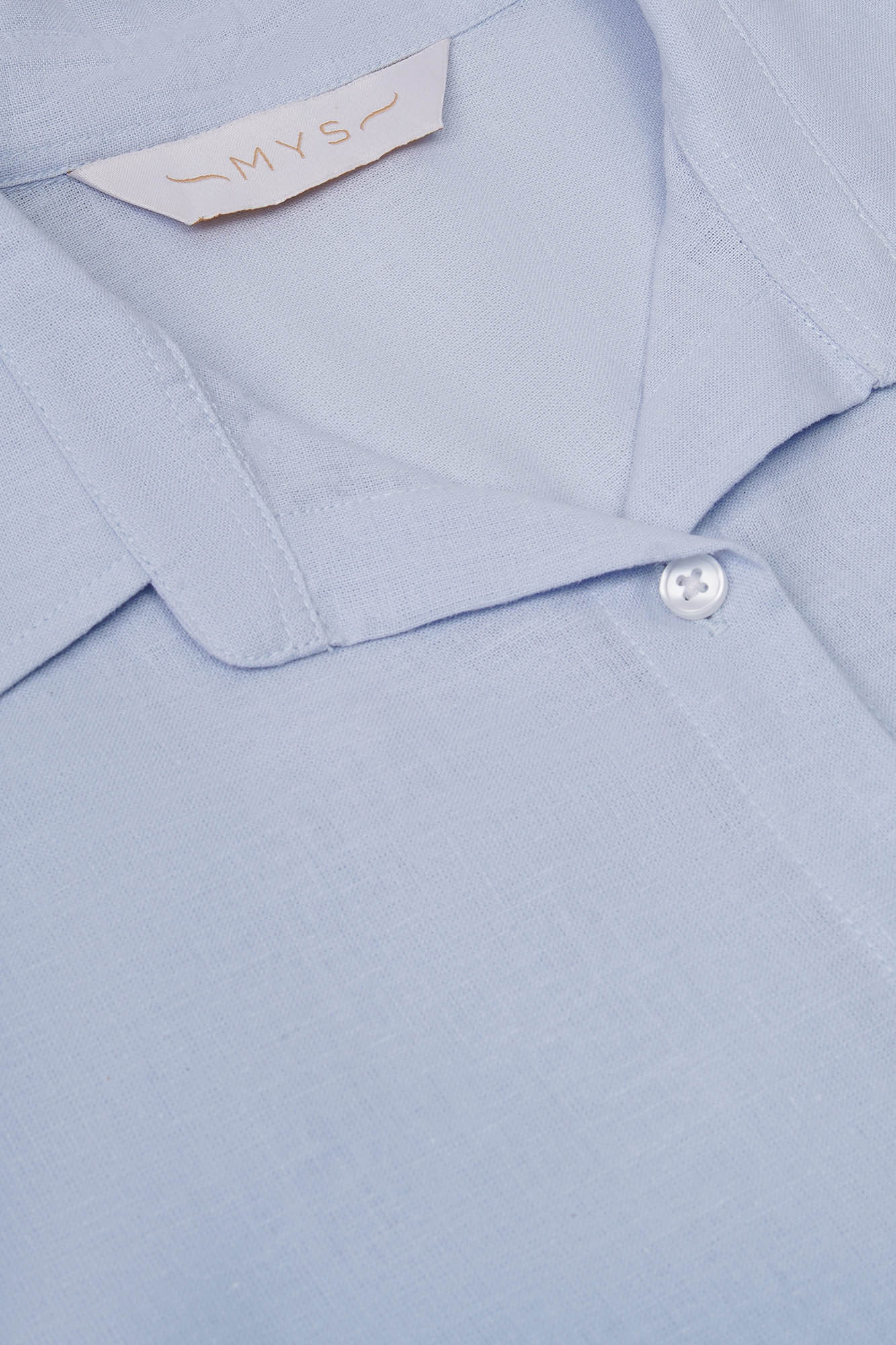 Light Blue Linen Cotton Shirt