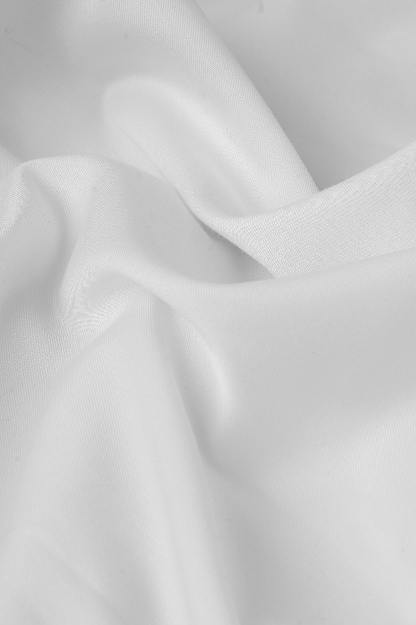 White Twill Bib Tuxedo Shirt - Regular Fit