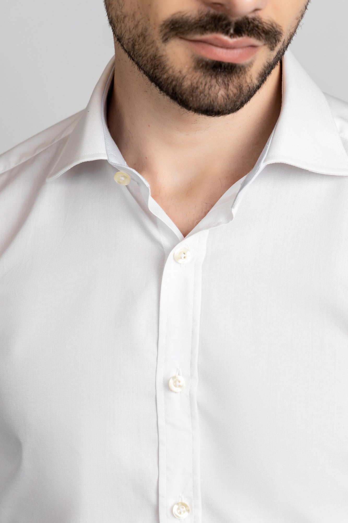 White Twill Shirt - Regular Fit