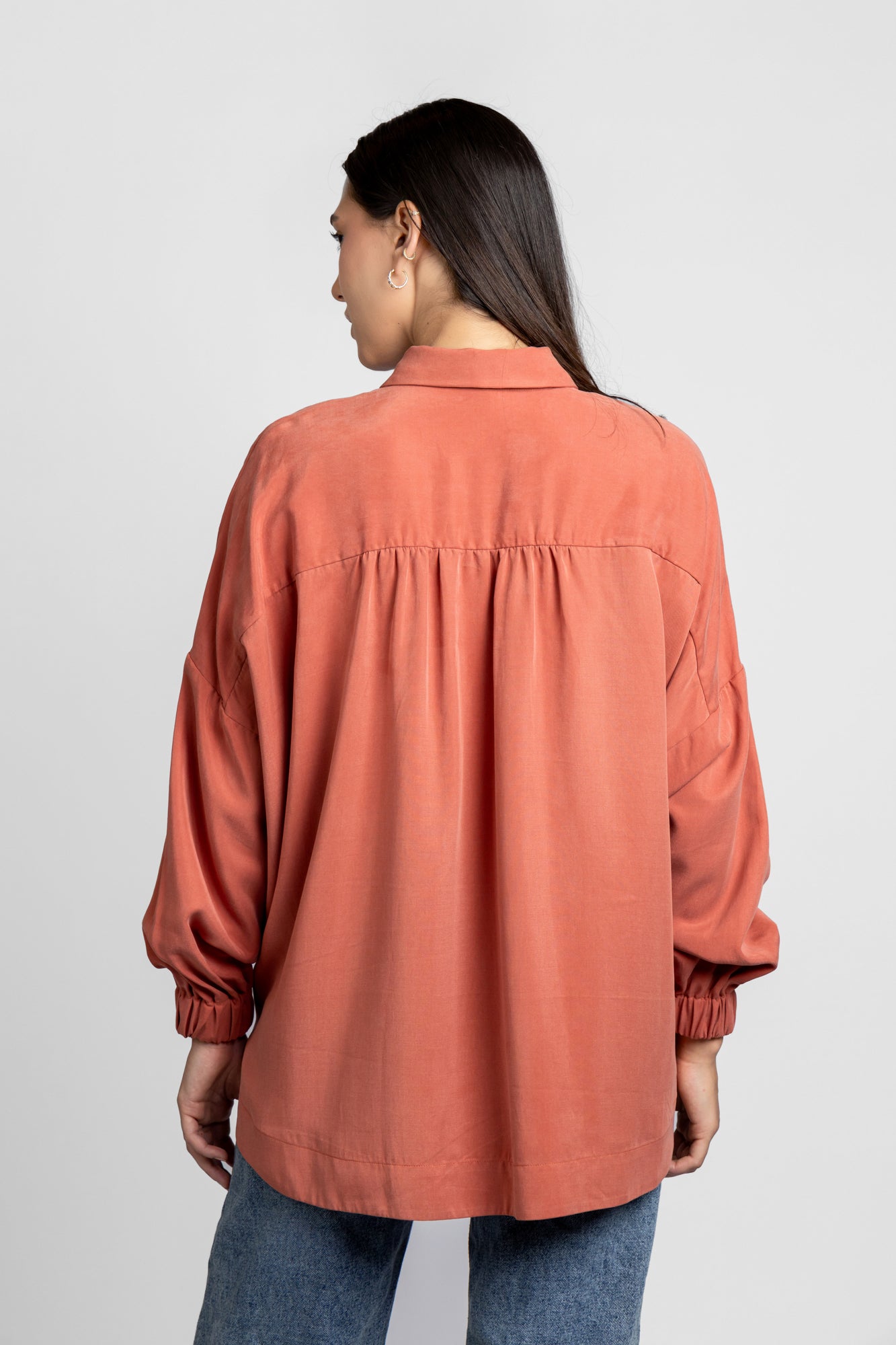 Tencel Hem Tie Shirt