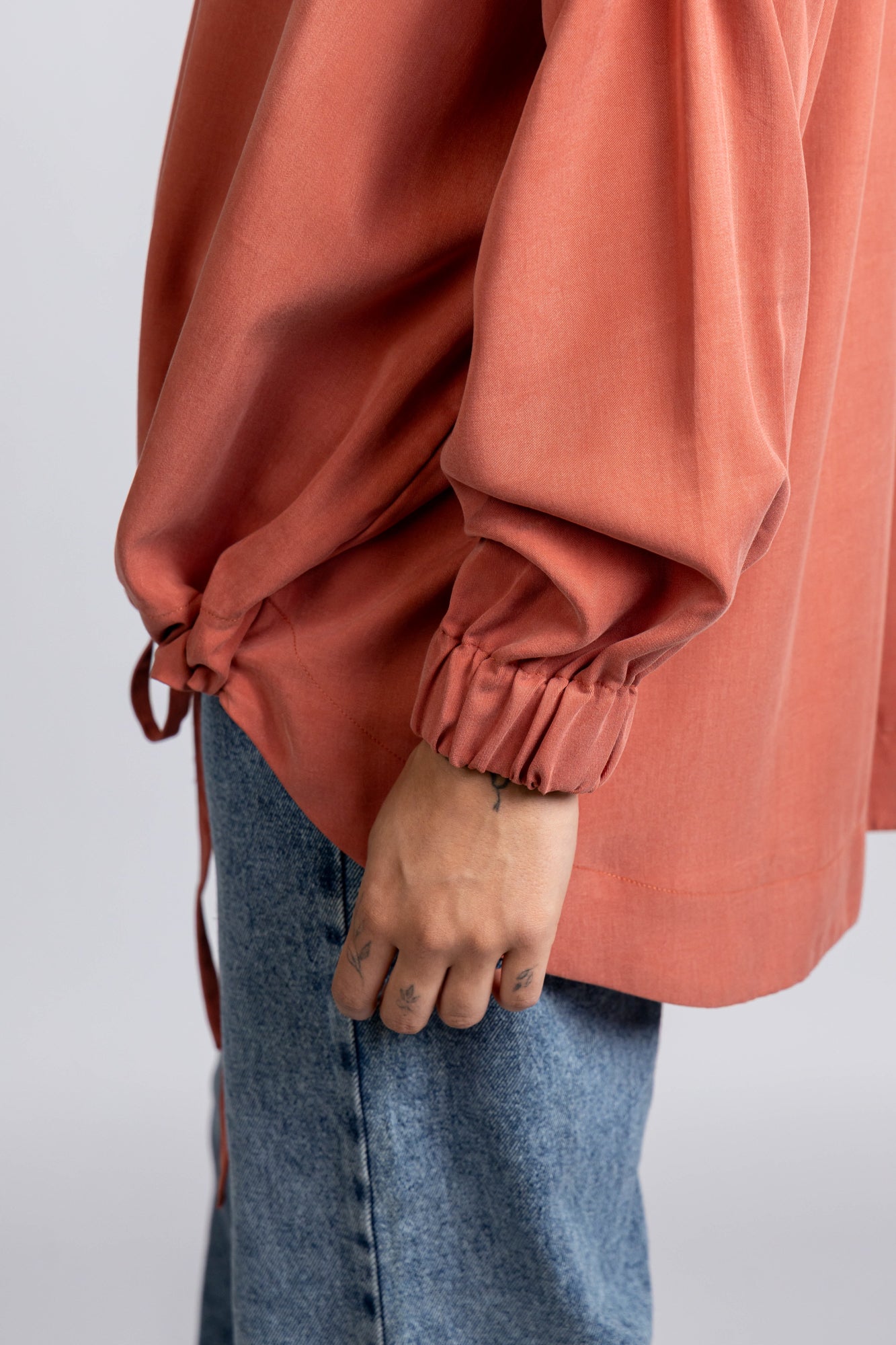 Tencel Hem Tie Shirt