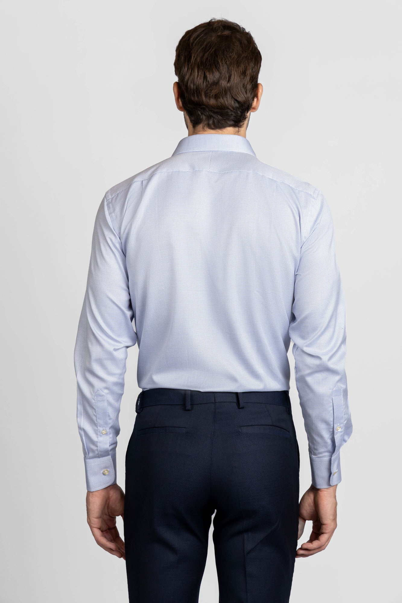 Blue End-On-End Shirt - Regular Fit