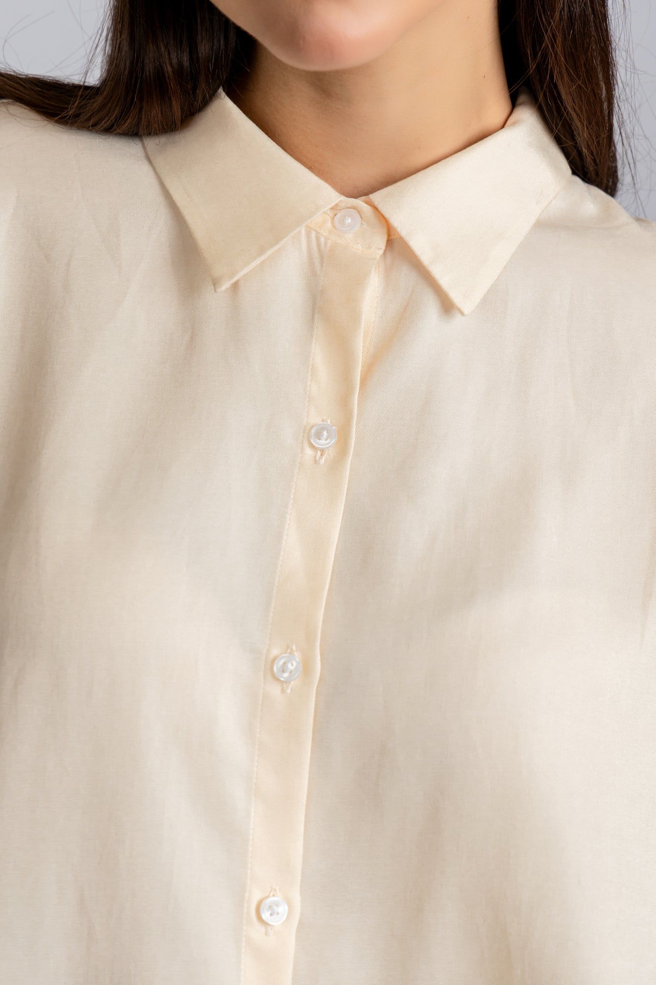 Tencel Hem Tie Shirt