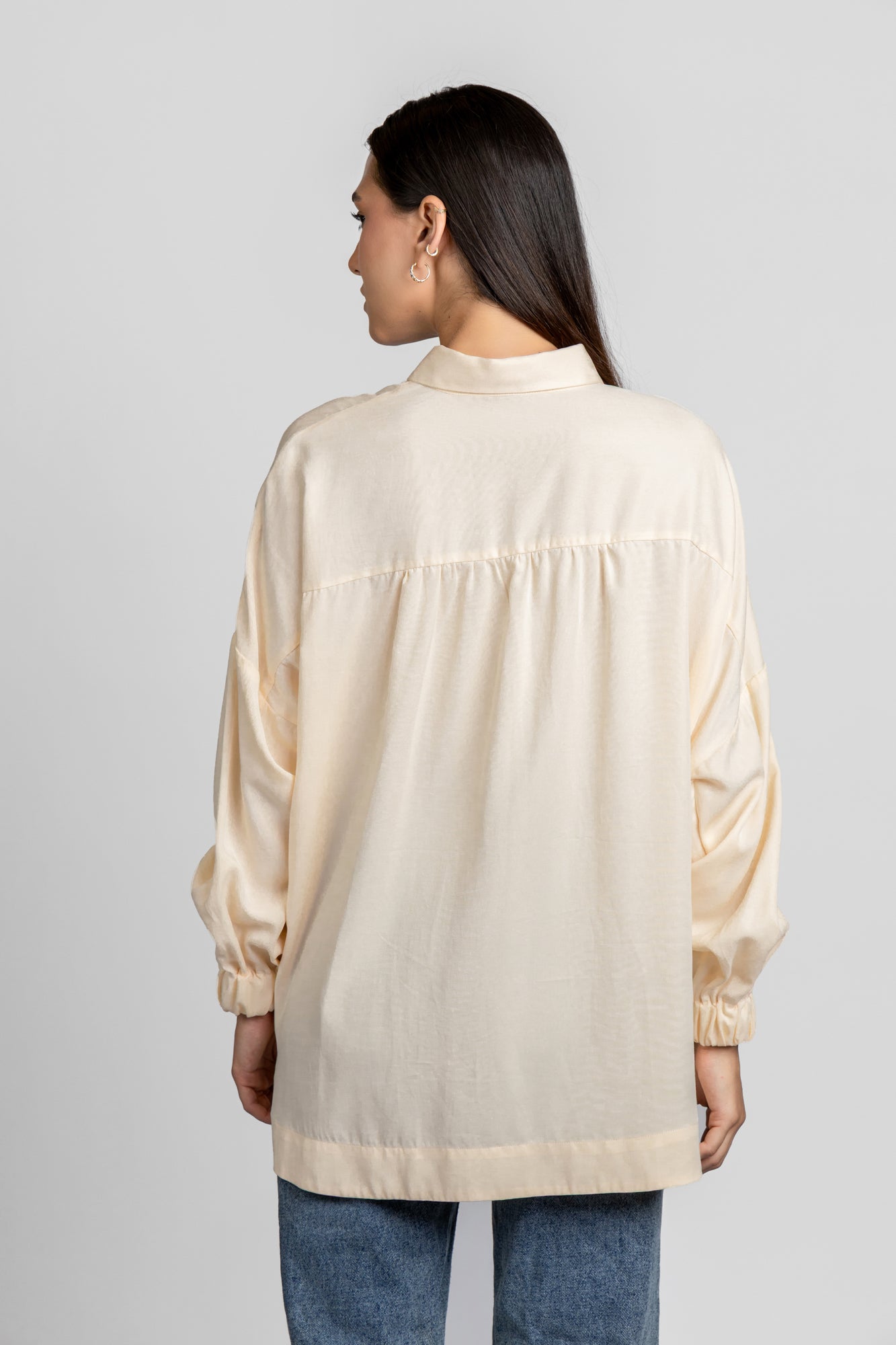 Tencel Hem Tie Shirt