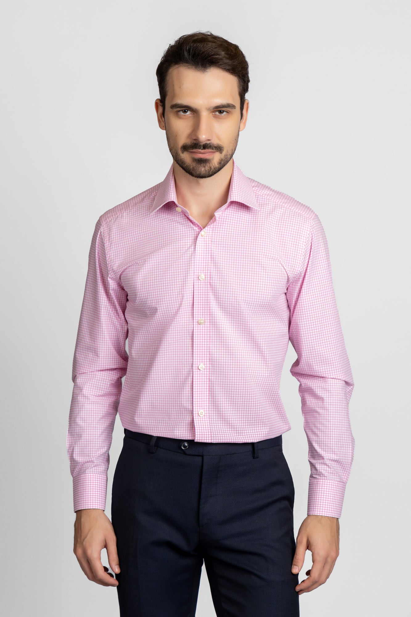 Checkered Poplin Shirt - Regular Fit