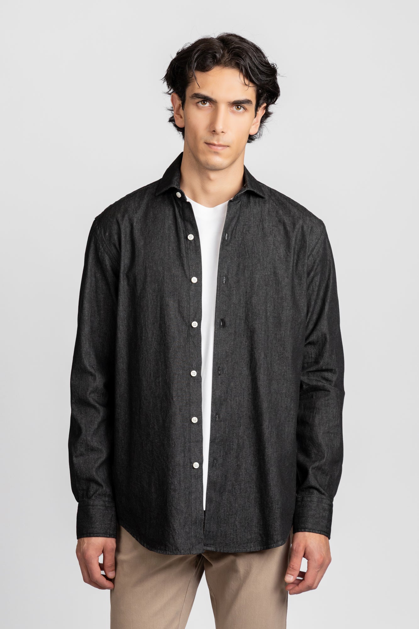 Cutaway Denim Shirt