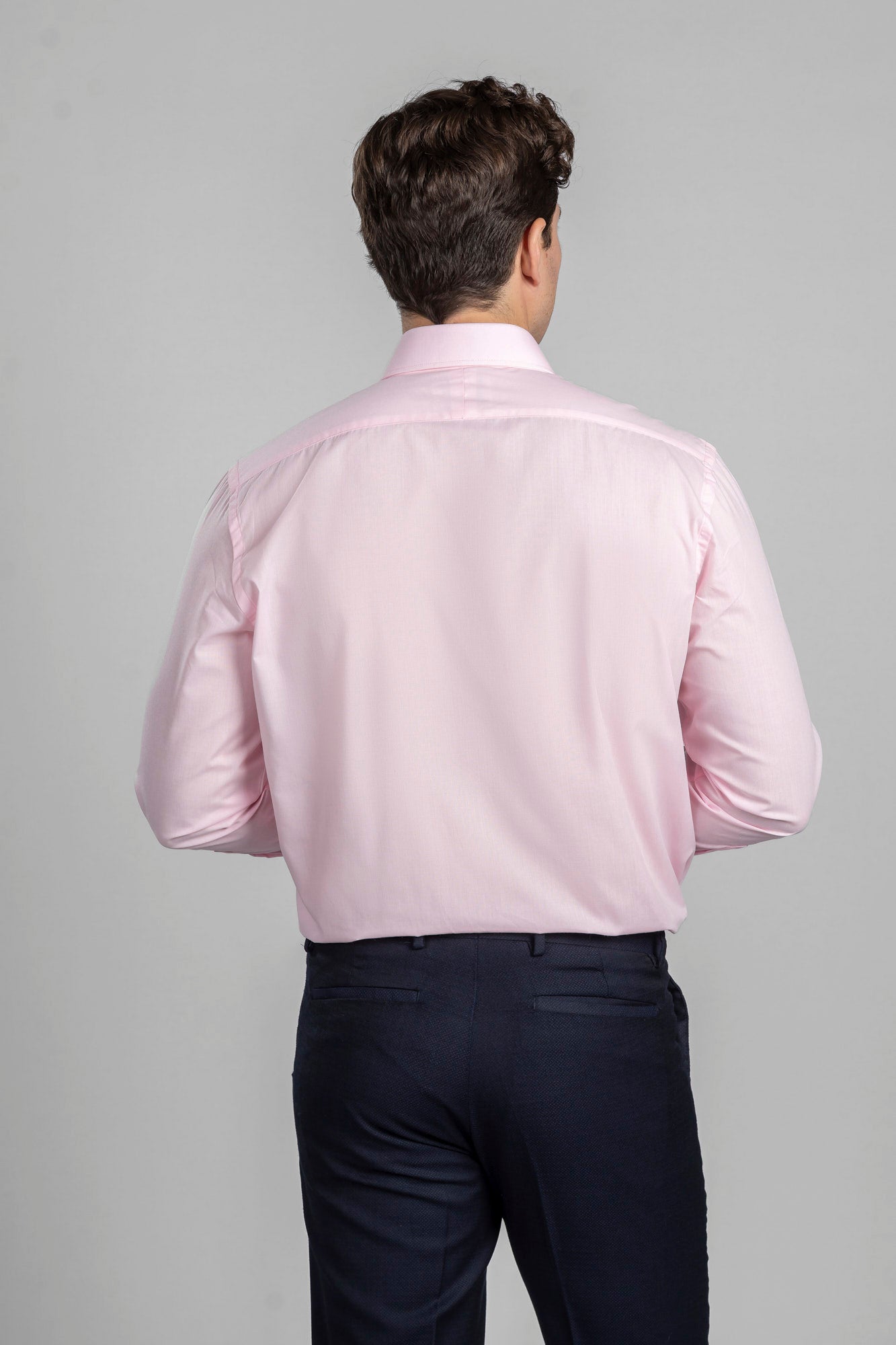 Light Pink Poplin Shirt - Slim Fit