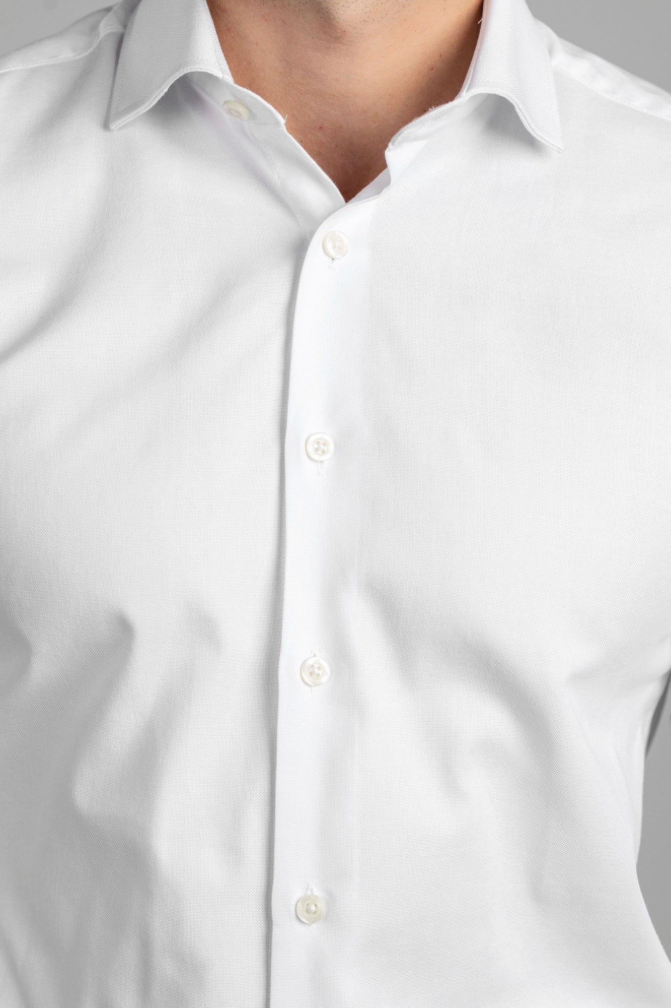 White Oxford Cutaway Shirt - Regular Fit