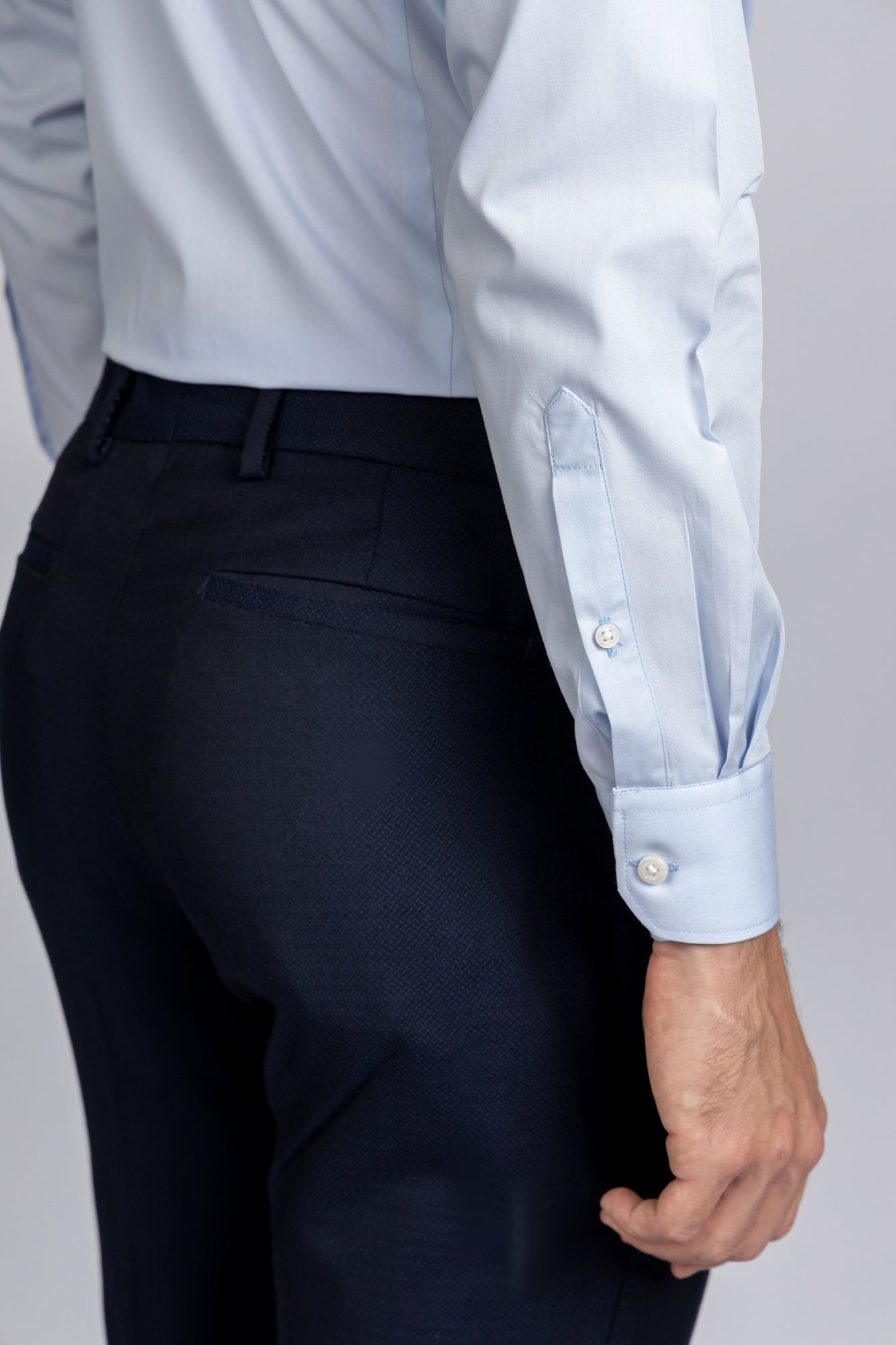 Light Blue Poplin Shirt - Slim Fit